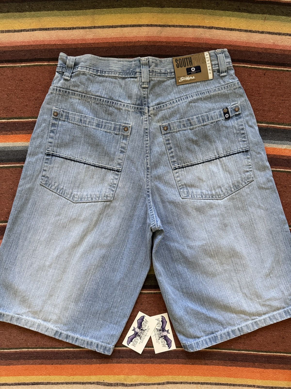 Southpole Y2K Light Wash South Pole Red Tab Denim Jorts Size US 34 / EU 50 - 2 Thumbnail