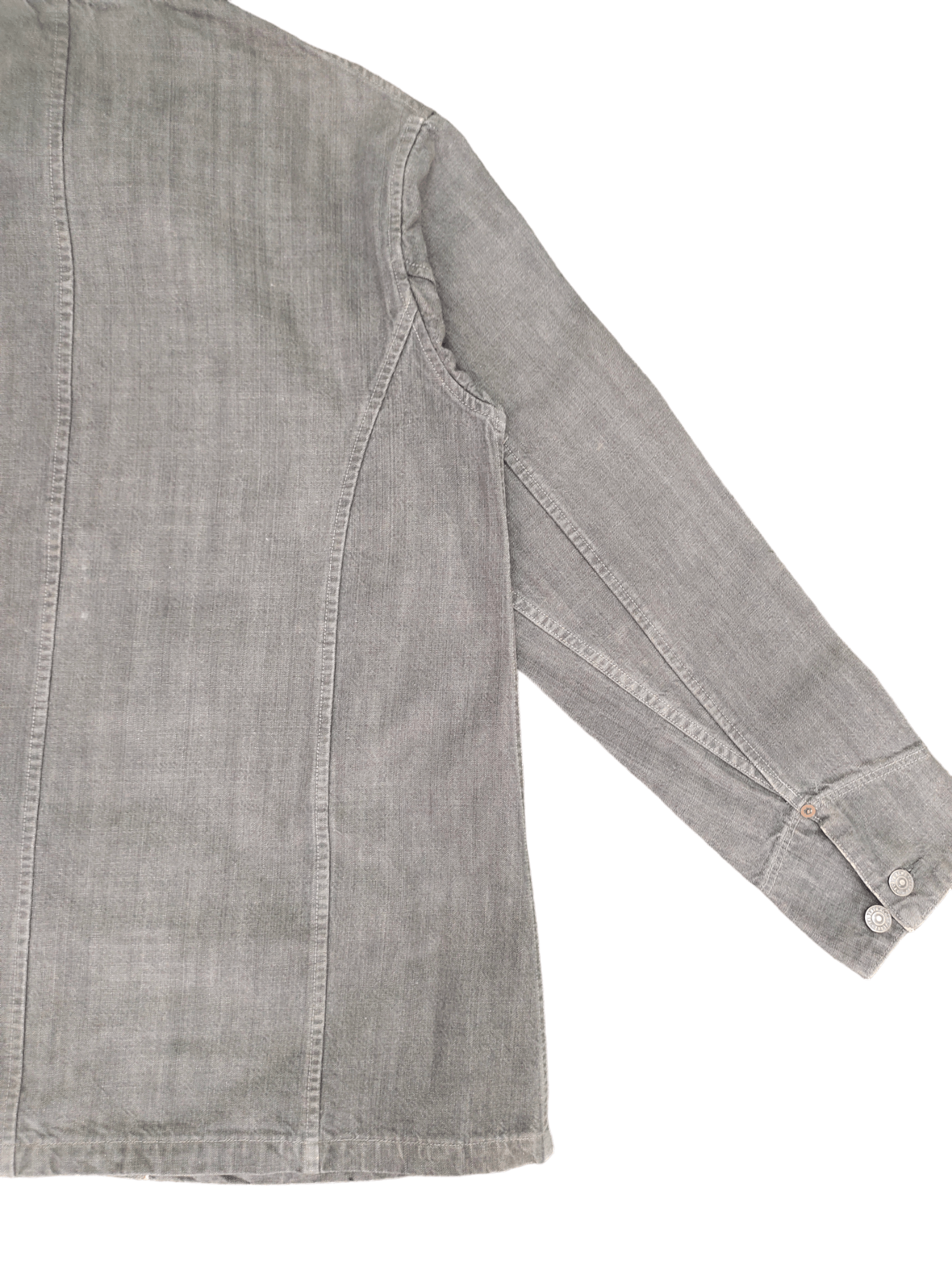 If Six Was Nine Tabloid News Japan Selvedge Chore Denim Jacket Size US M / EU 48-50 / 2 - 11 Thumbnail