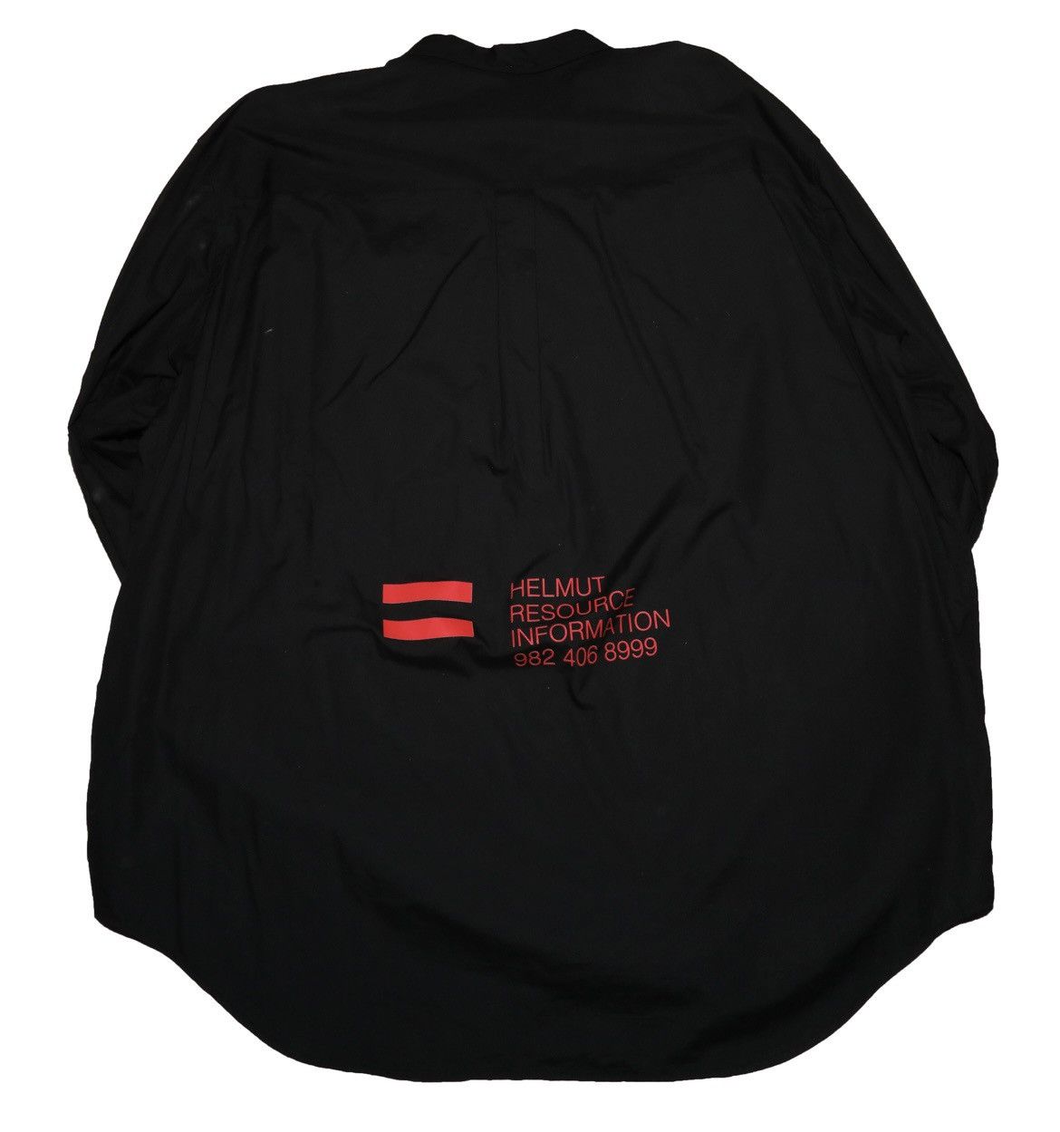 Helmut Lang Helmut Lang Shayne Oliver oversized runway HRI black shirt Size US XL / EU 56 / 4 - 3 Thumbnail