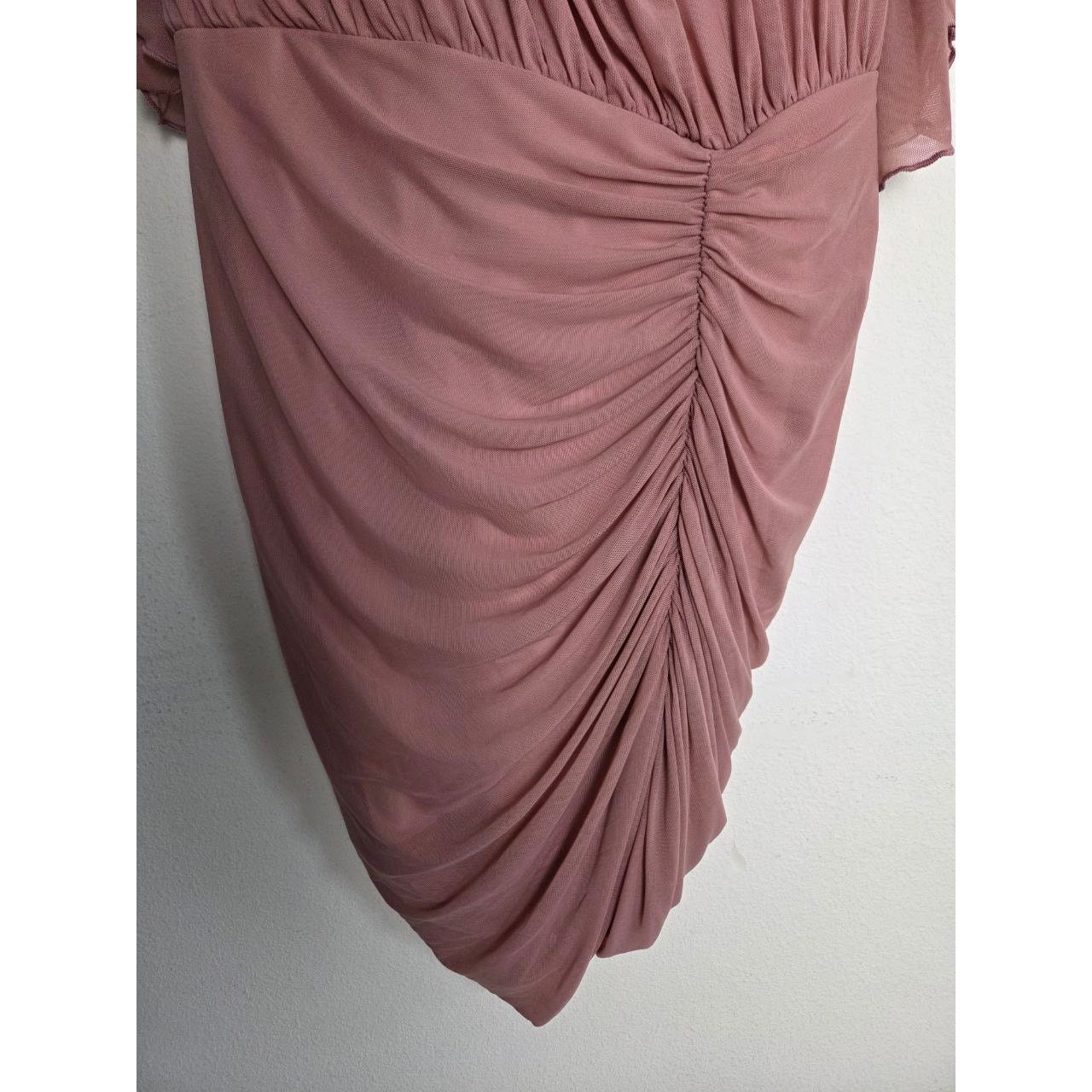 REVOLVE Michael Costello REVOLVE Micah Dress Ruched Mini Pink Medium Size M / US 6-8 / IT 42-44 - 8 Thumbnail