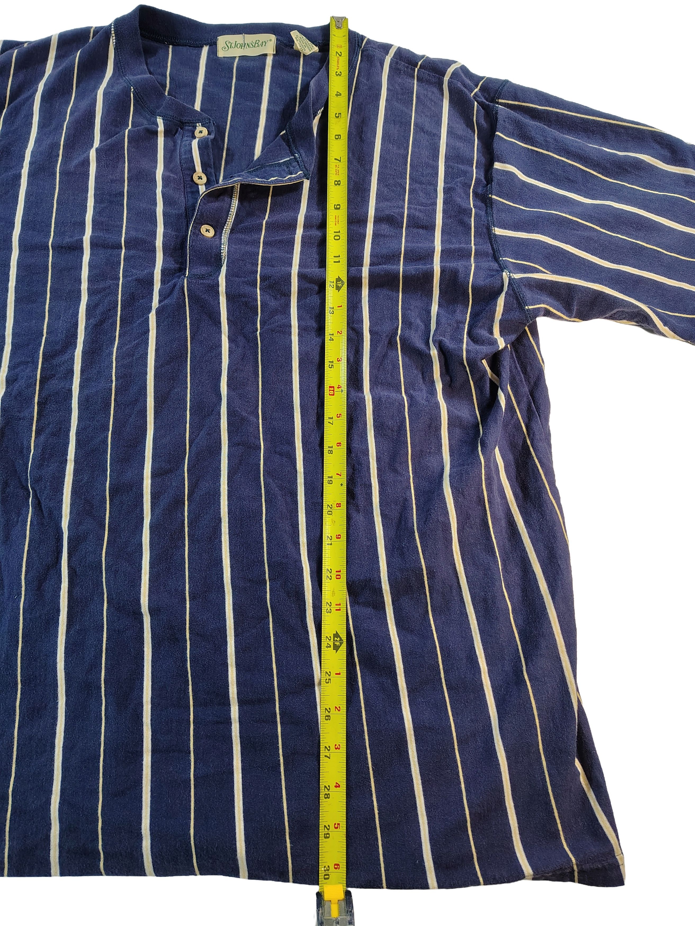 St. Johns Bay Men's Vintage Striped XXL St. John's Bay Polo Shirt Size US XXL / EU 58 / 5 - 5 Thumbnail