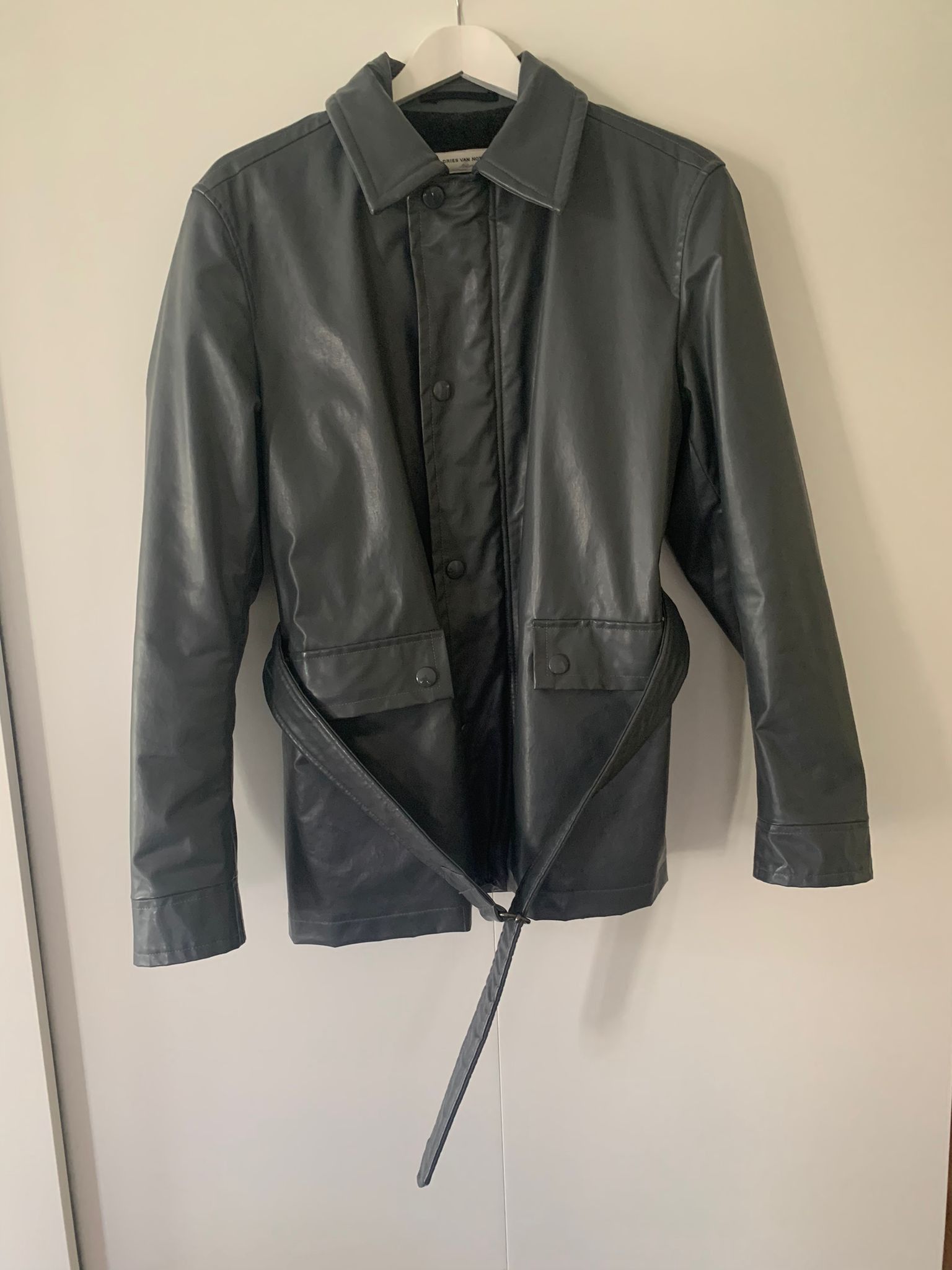 image of Dries Van Noten Military Jacket in Grey, Men's (Size Medium)