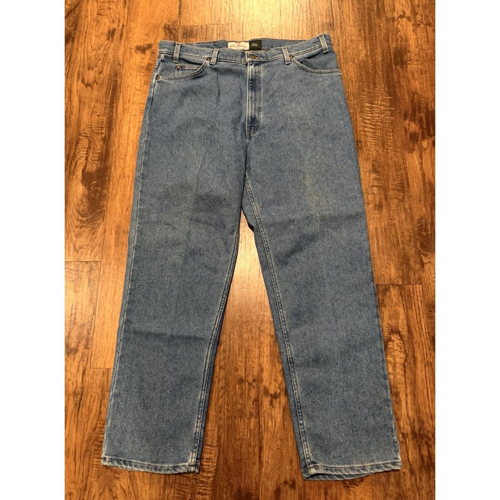 Levi's VINTAGE Levi's 540 Flex Jeans Mens 40x29 Blue Denim 5-Pocket Straight 90s Y2K Big & Tall Shoes? Size US 40 / EU 56 - 5 Thumbnail