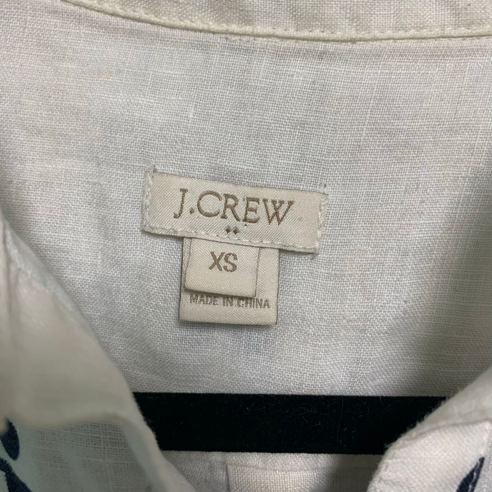J.Crew J.Crew Women’s Linen White Long Sleeve Shape Button Up XS Size XS / US 0-2 / IT 36-38 - 3 Thumbnail