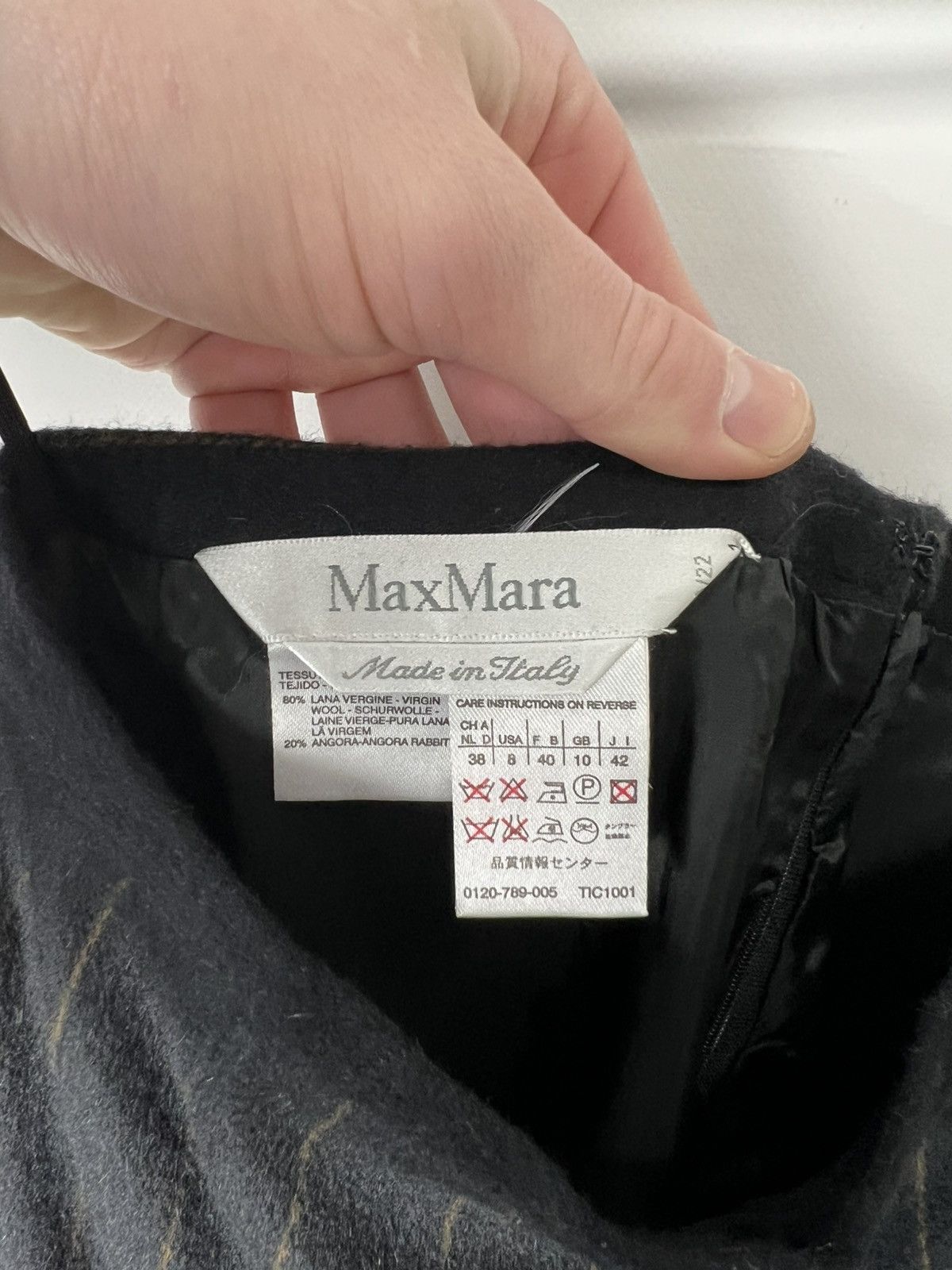 Max Mara Vintage luxury italian designer Max Mara Wool Skirt Size 30" / US 8 / IT 44 - 4 Thumbnail