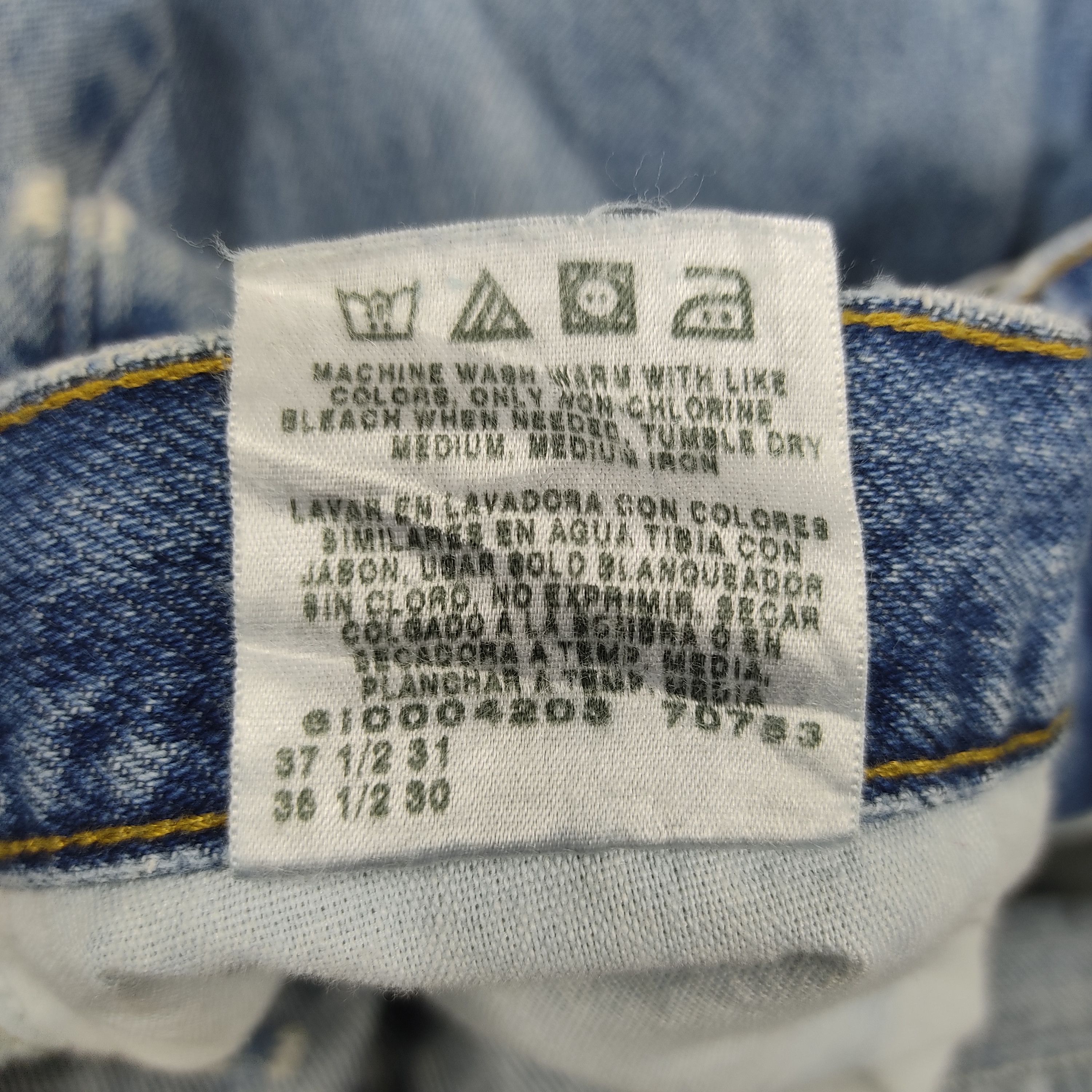 Lee × Vintage 90s Vintage Lee Blue Light Wash Jeans L505 Size US 36 / EU 52 - 15 Thumbnail
