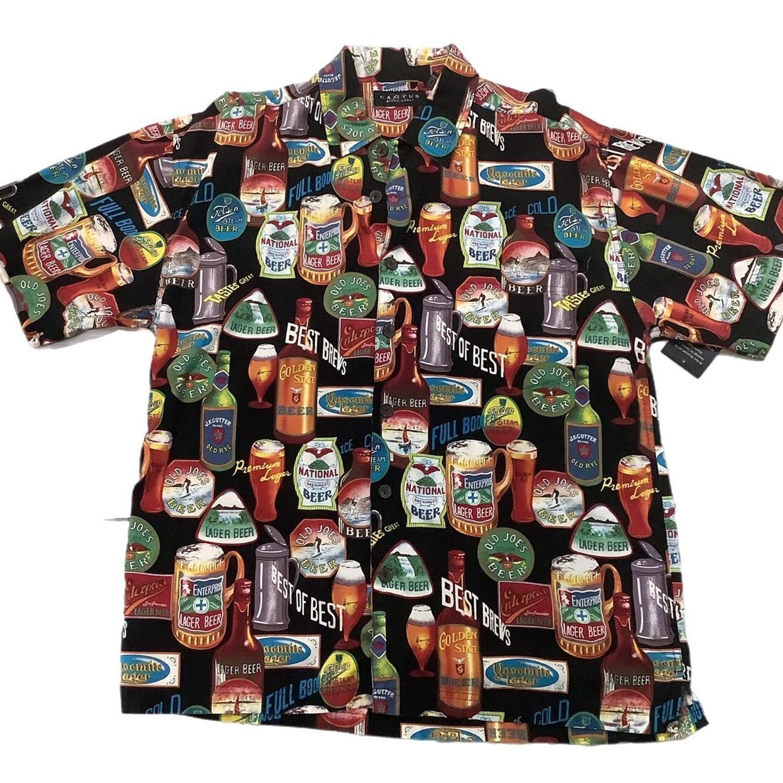 Other Cactus Black Best of Beers Men's Shirt Size US L / EU 52-54 / 3 - 1 Thumbnail