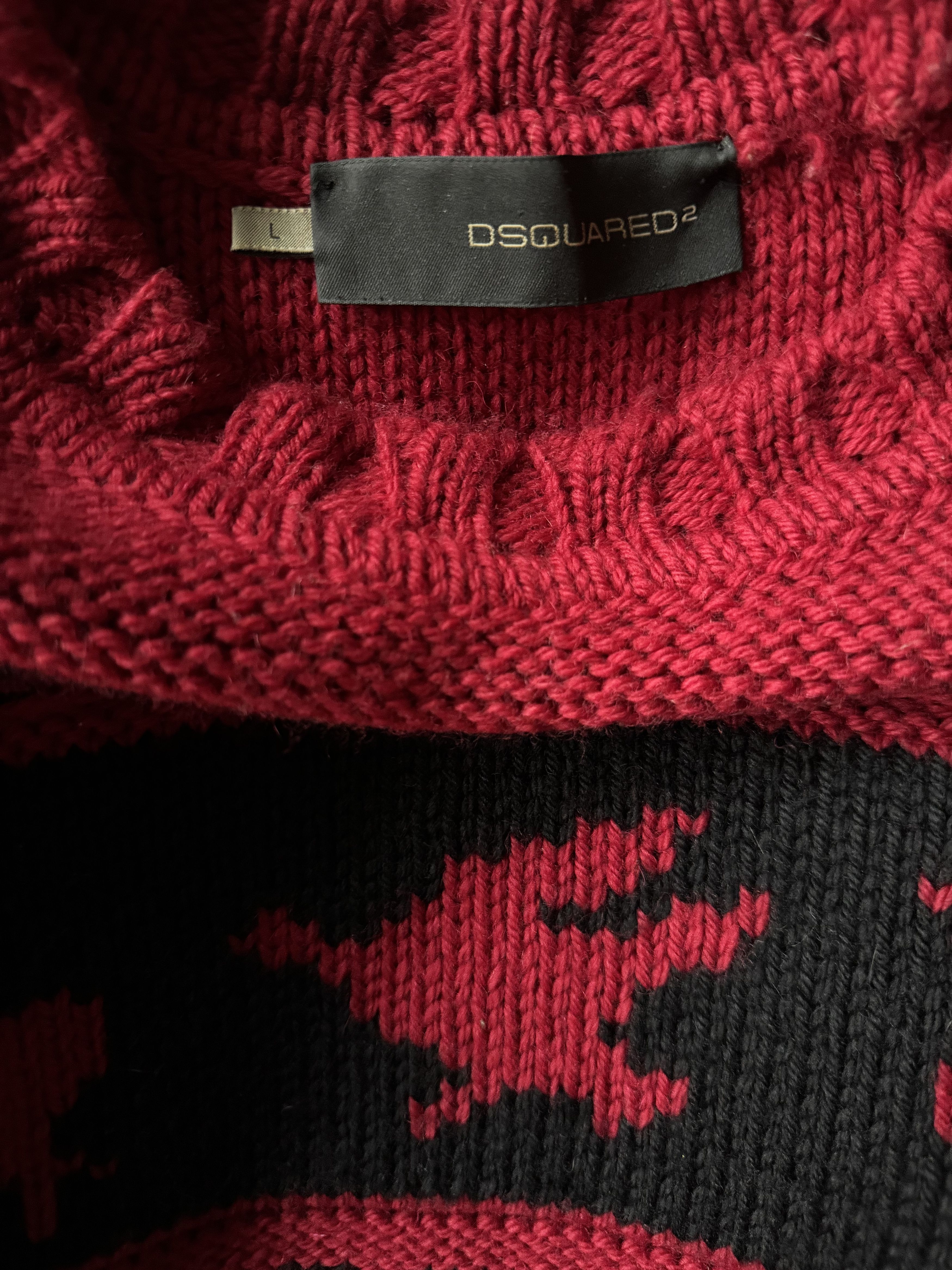 Dsquared2 FW04 Runway Animal Knit Sweater Size US L / EU 52-54 / 3 - 15 Thumbnail