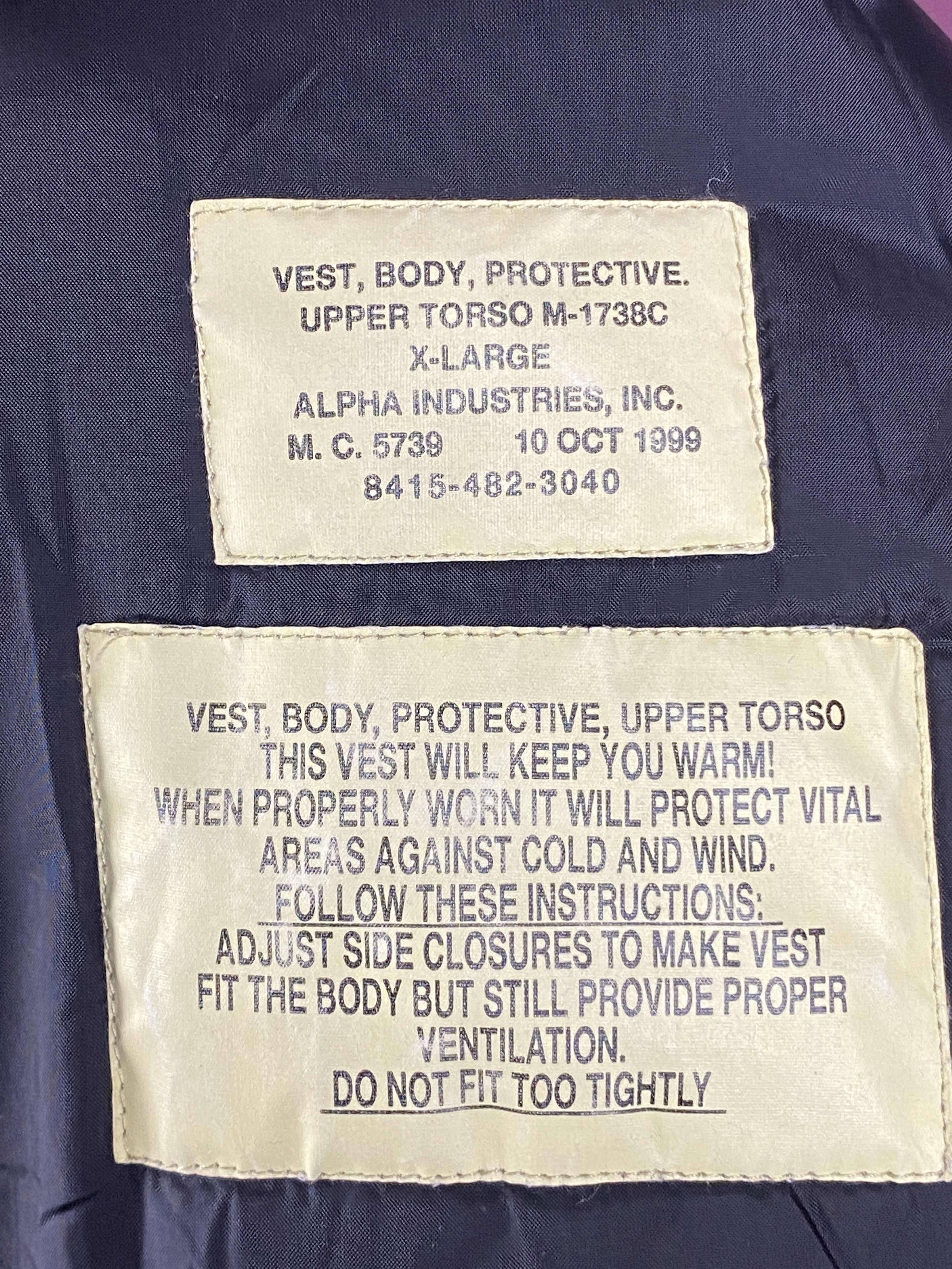 Alpha Industries × Vintage Alpha Industries Vintage Men's Utility Vest - XL Size US XL / EU 56 / 4 - 6 Thumbnail