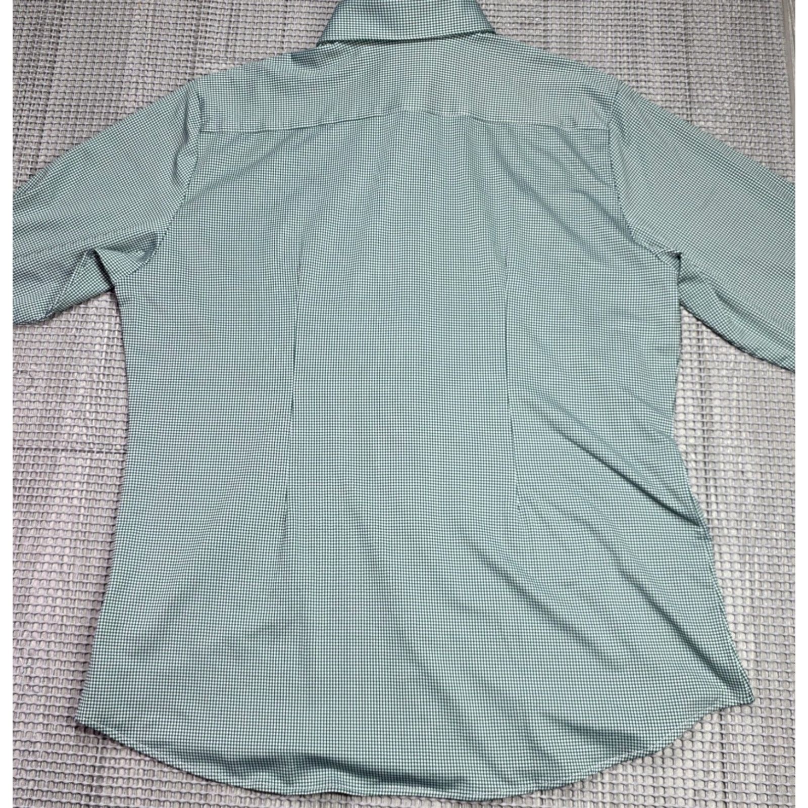 Mizzen+Main Mizzen+Main Button-Up Shirt Mens 2XL Green Check Trim Fit Stretch Made in USA Shirt Mens 2XL Green White Check USA Size US XXL / EU 58 / 5 - 7 Thumbnail