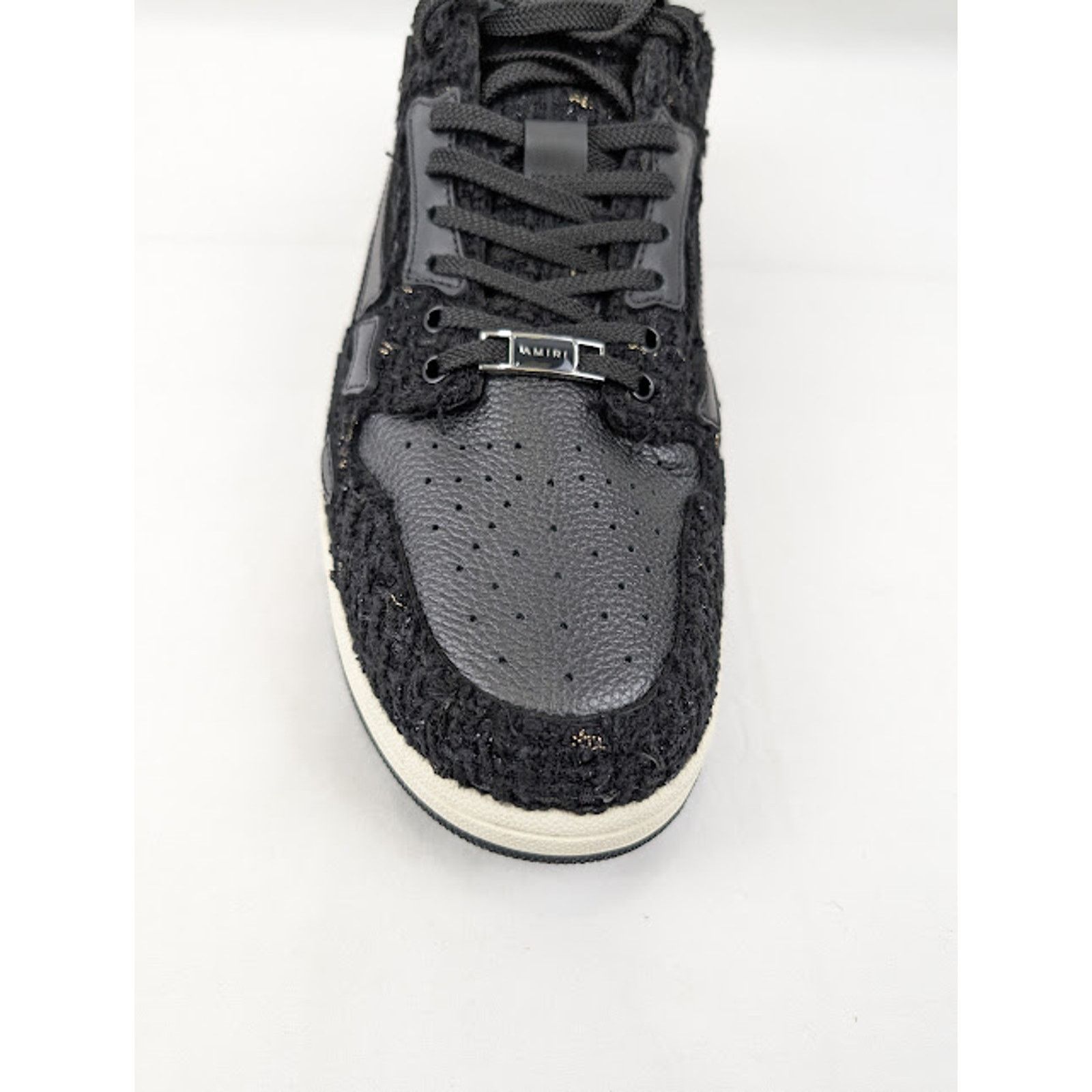 Amiri o1rshd1 Boucle Skelton Low-Top Sneakers in Black Size US 12 / EU 45 - 5 Thumbnail