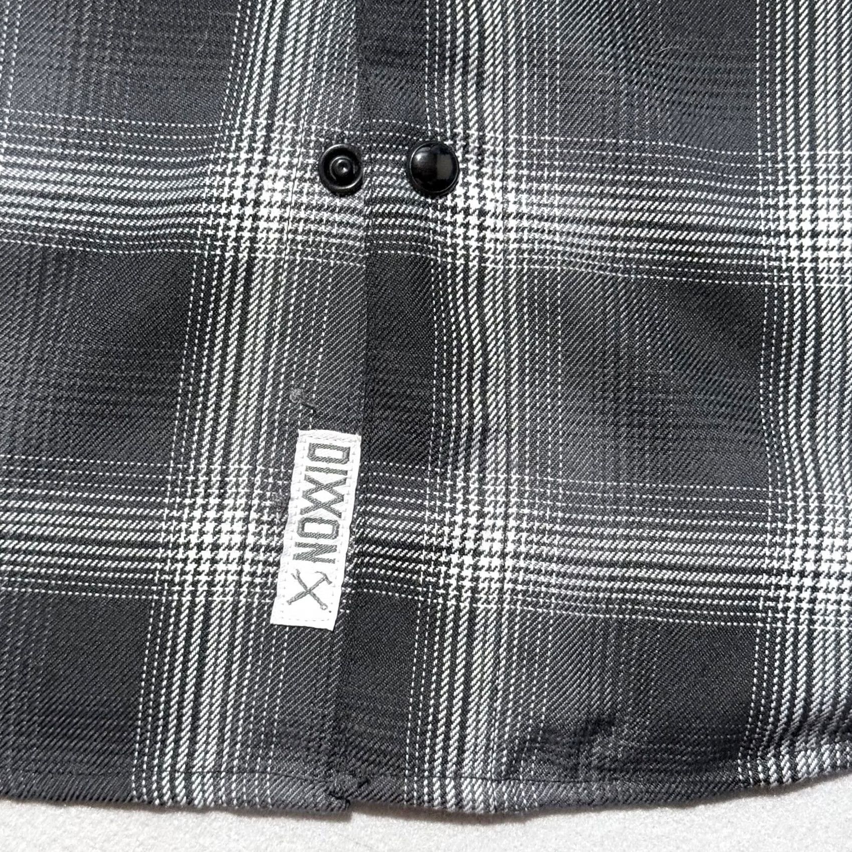 Vintage Dixxon Flannel Company The Static Shirt Men's Black Gray Plaid Pearl Snap XS Shirt Men Black Gray Plaid Snap XS Size US XS / EU 42 / 0 - 3 Thumbnail