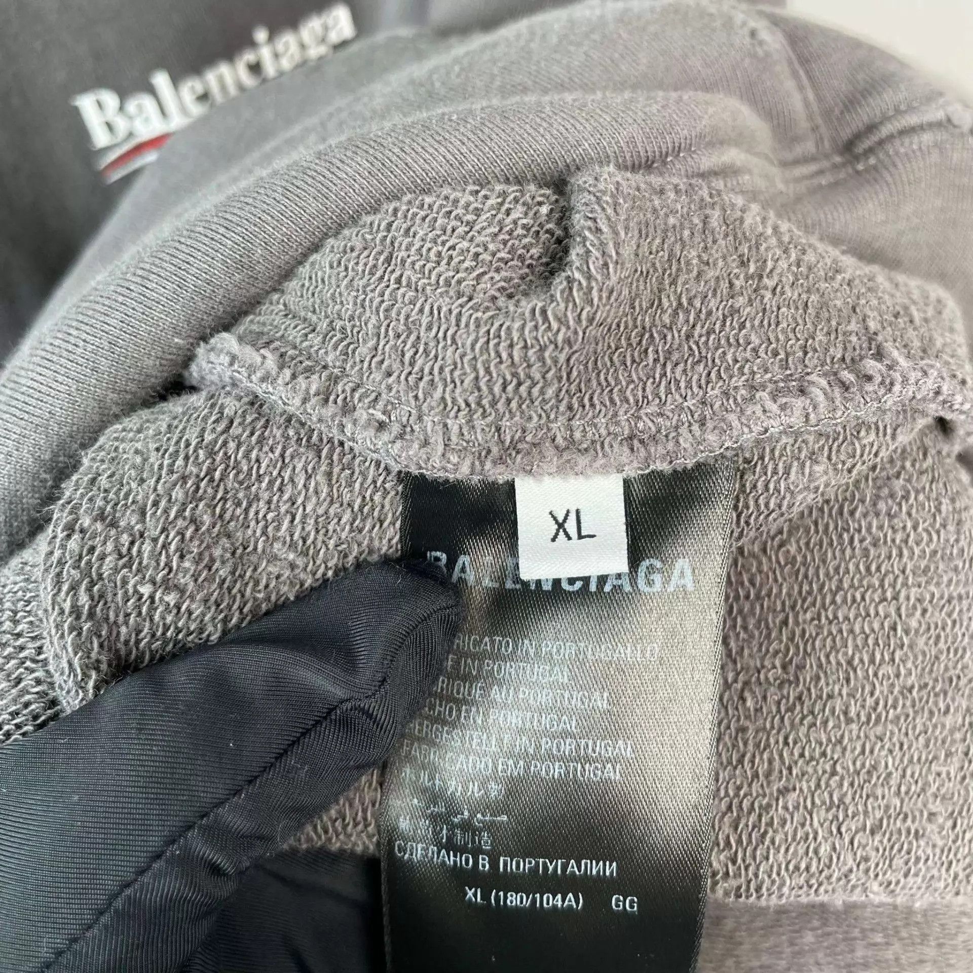 Balenciaga Balenciaga 95 New logo print casual hoodie XL Size US XL / EU 56 / 4 - 5 Thumbnail