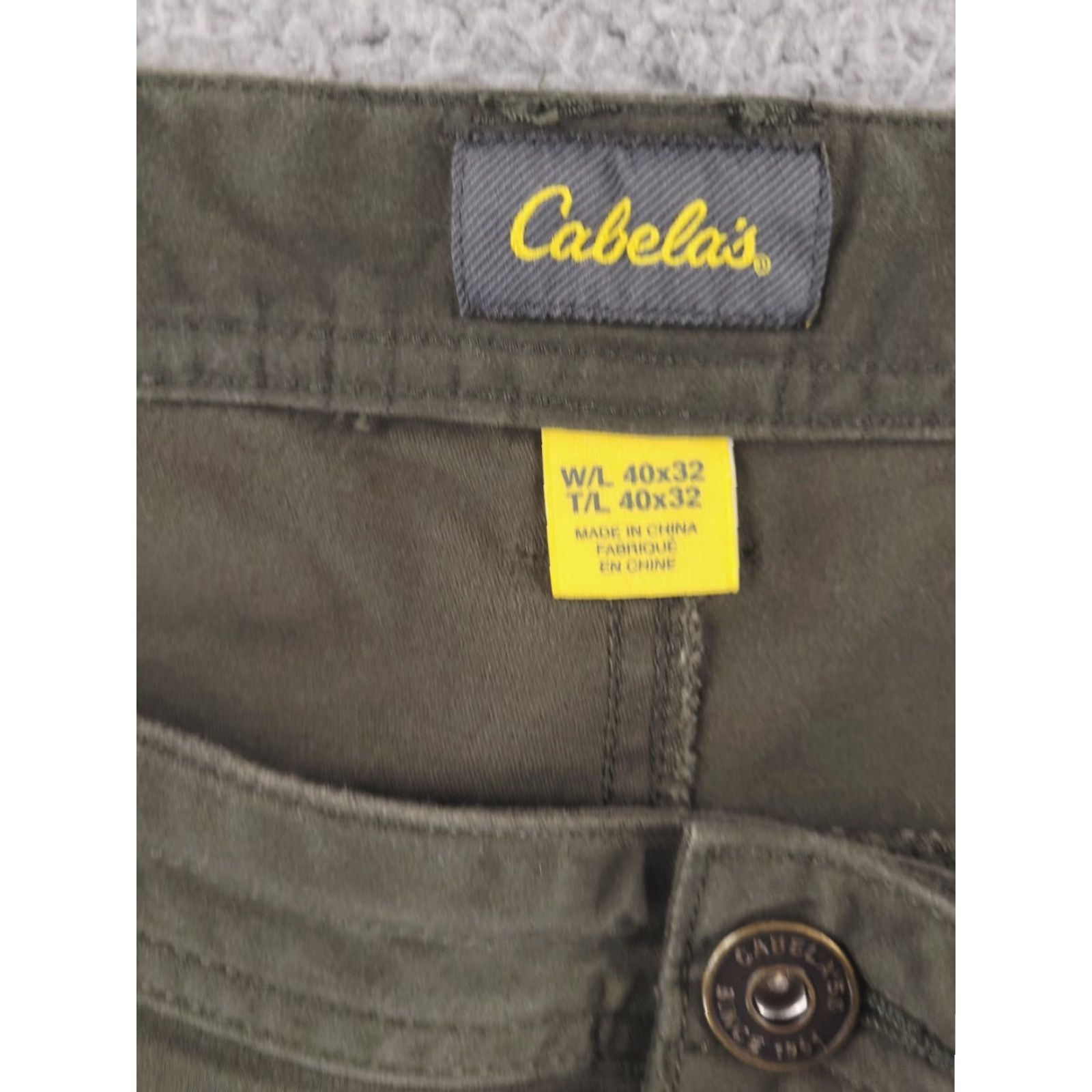 Vintage Cabela's Pants Cargo Men 40x31 Green Army Military Work Regular Relaxed Front Flat Inseam 31" Size US 40 / EU 56 - 7 Thumbnail
