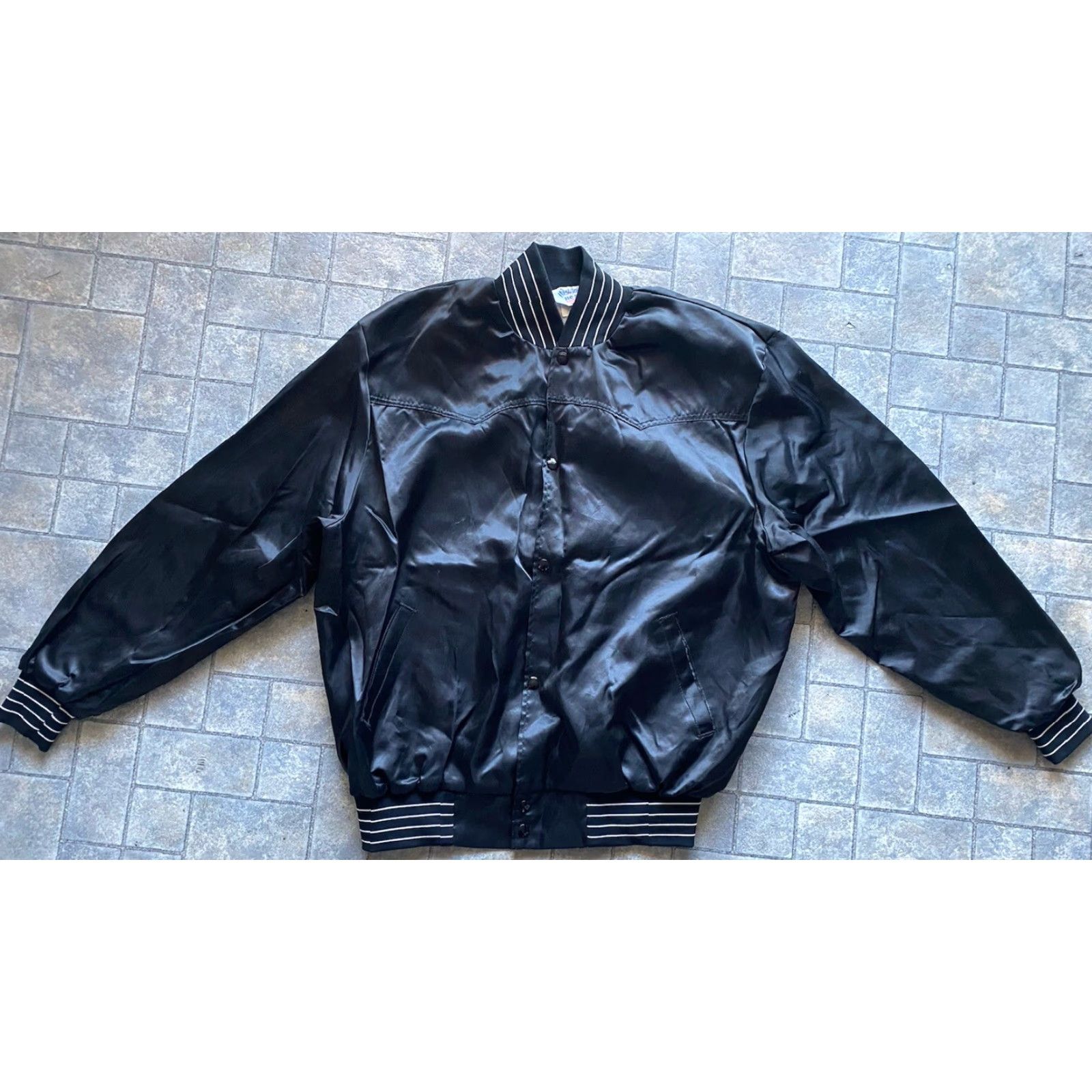 Vintage VINTAGE West Ark Jacket Mens 2XL Black Nylon Illinois Made In USA Size US XXL / EU 58 / 5 - 2 Thumbnail