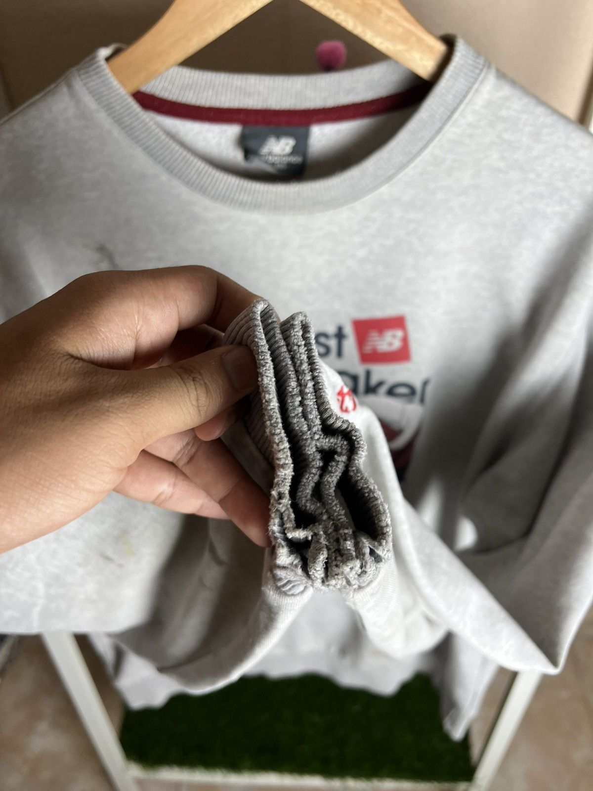 New Balance × Vintage Distress New Balance The Best Beat Maker Sweatshirt Size US L / EU 52-54 / 3 - 5 Thumbnail