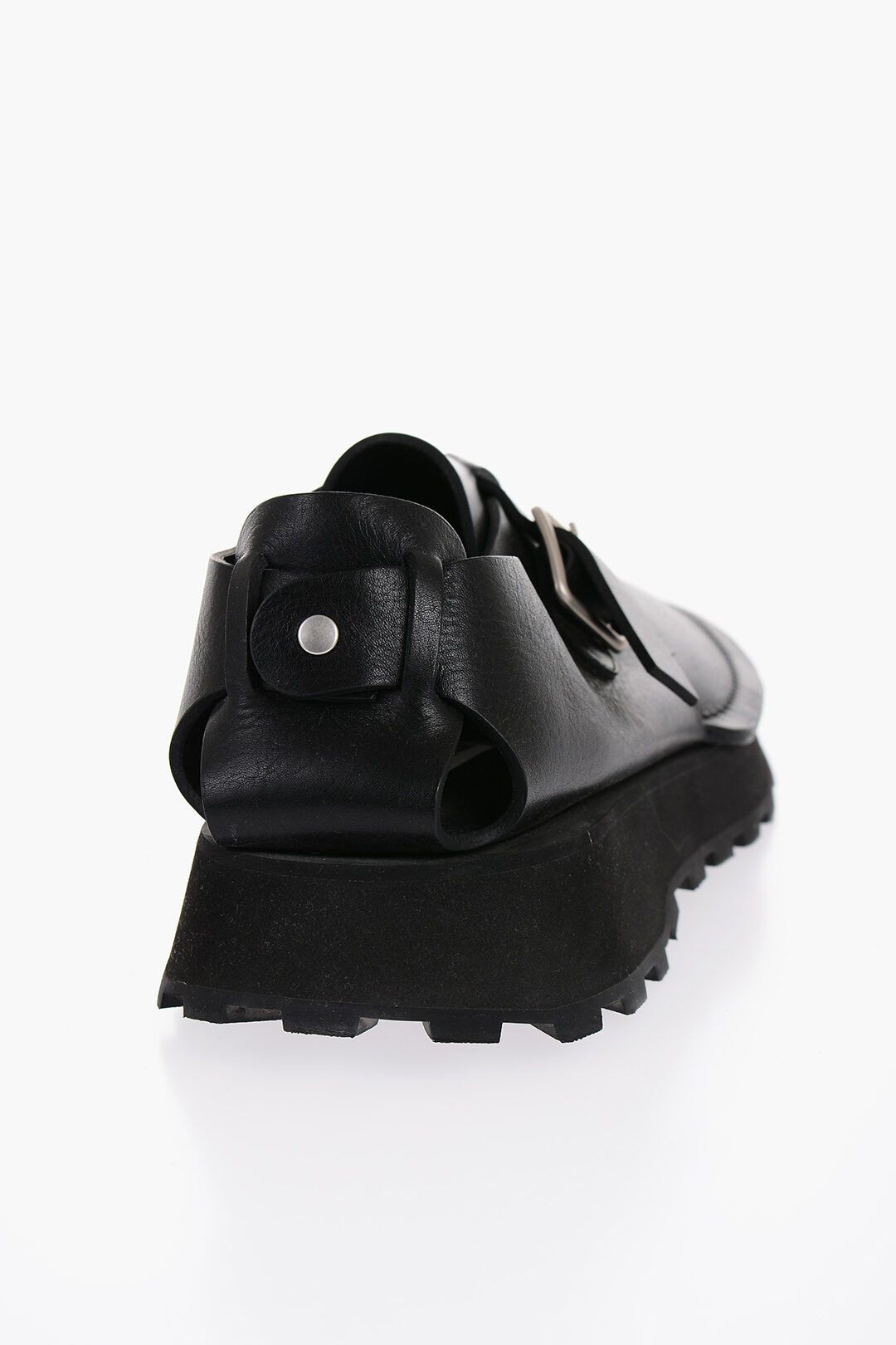 Jil Sander og1mm0625 Leather Desert Booties in Black Size US 7 / EU 40 - 3 Thumbnail
