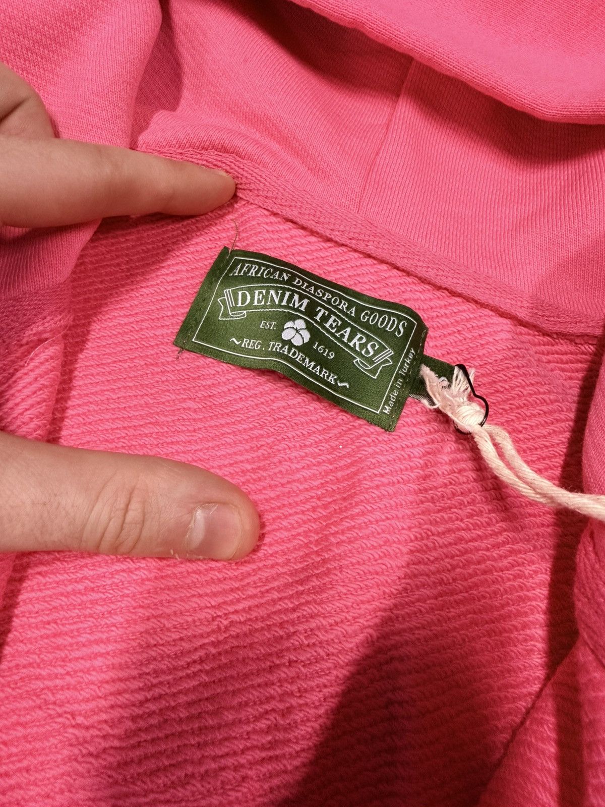 DENIM TEARS Denim Tears Pink University Hoodie Size US L / EU 52-54 / 3 - 3 Thumbnail