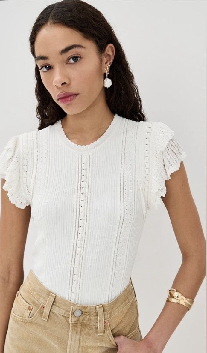 Ulla Johnson Ulla Johnson Giulia Ruffle Top Pristine Size Medium Size M / US 6-8 / IT 42-44 - 2 Thumbnail