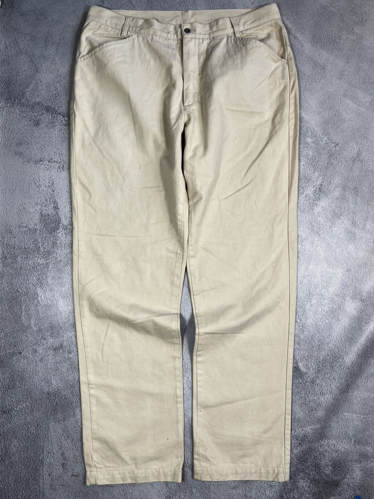 Calvin Klein × Vintage Vintage 90s Calvin Klein beige chinos pants streetwear 36 Size US 36 / EU 52 - 5 Thumbnail