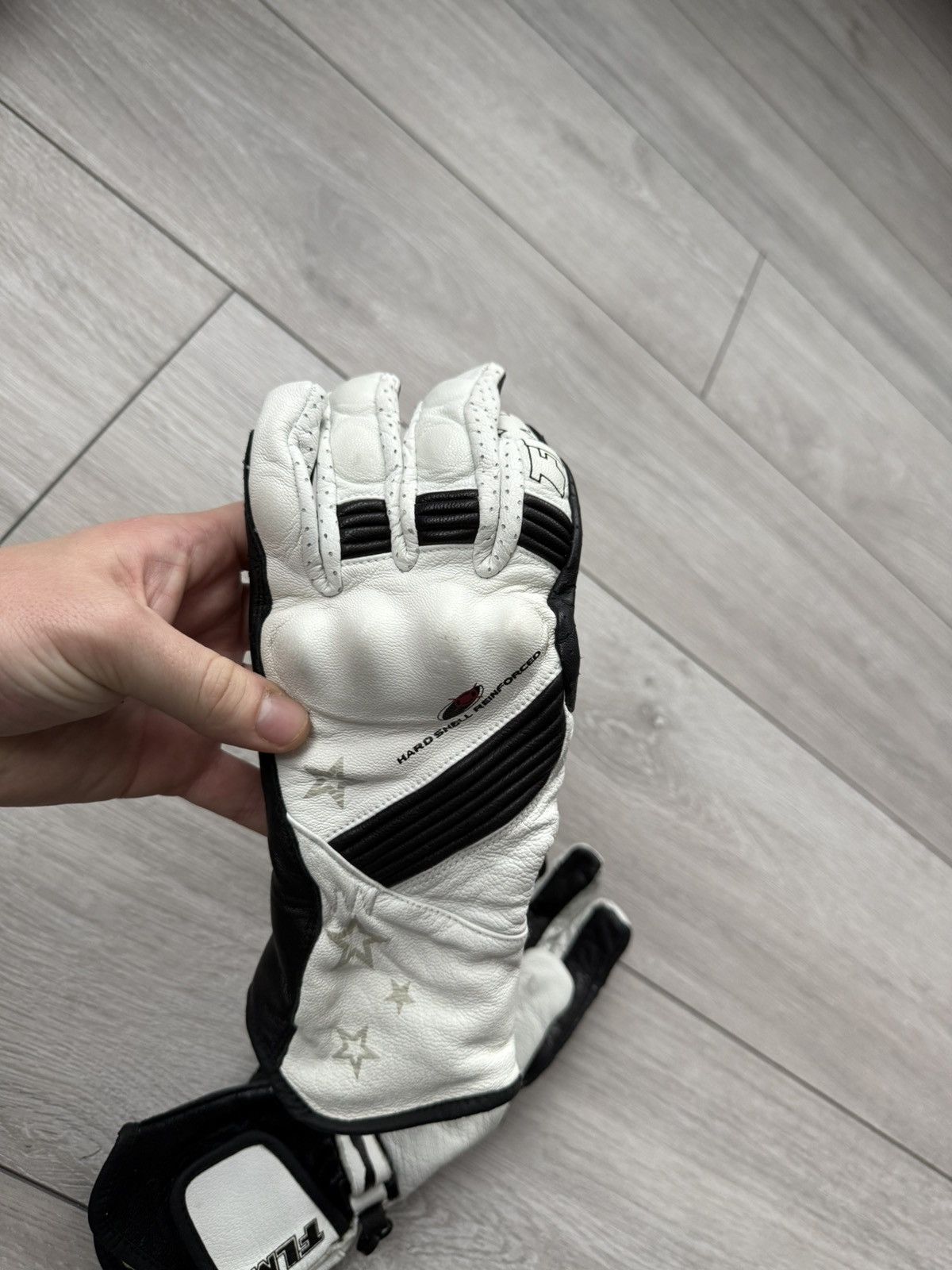 Alpinestars FLM Leather Moto Gloves Size ONE SIZE - 9 Thumbnail