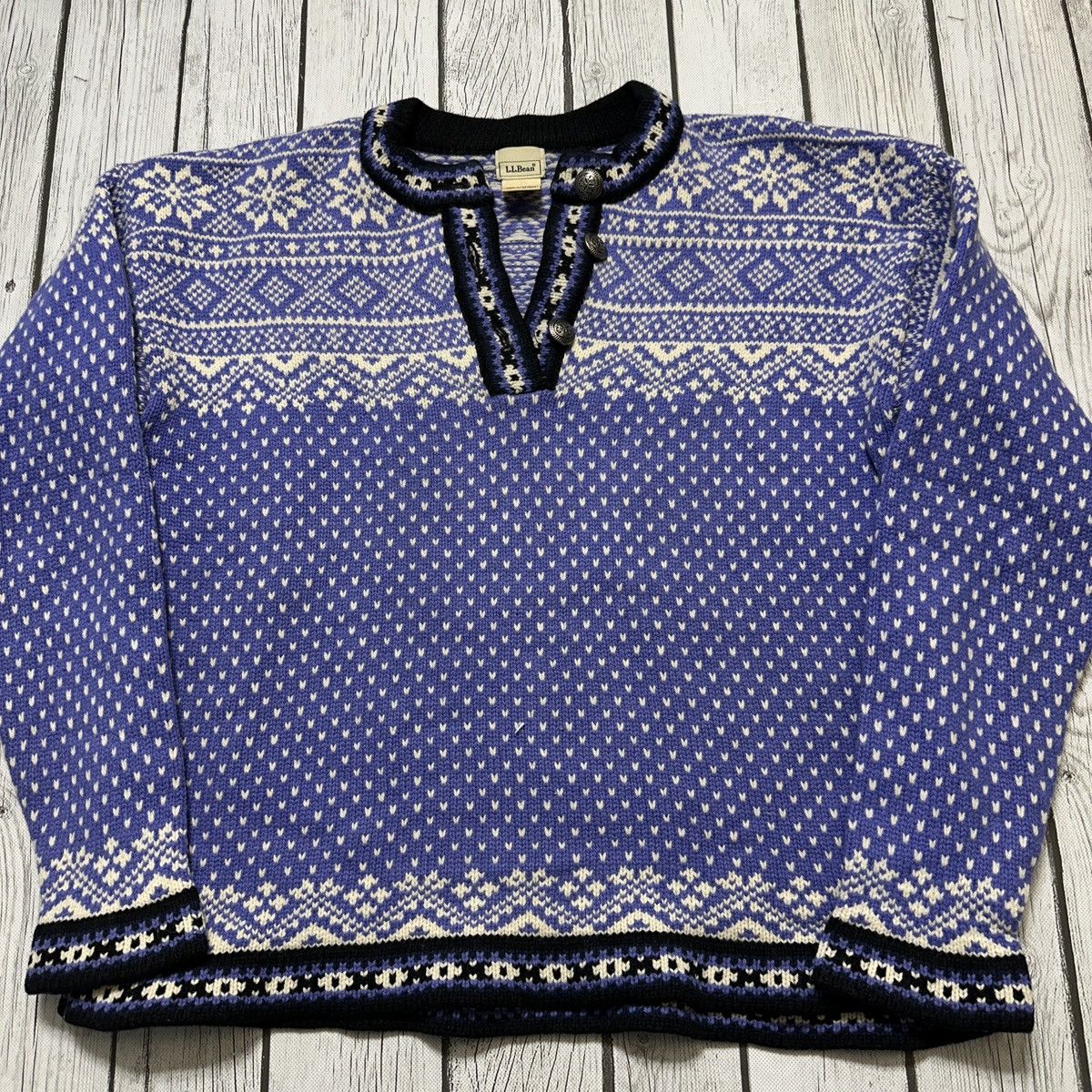 L.L. Bean × Vintage Vintage LL Bean wool sweater Size M / US 6-8 / IT 42-44 - 3 Thumbnail