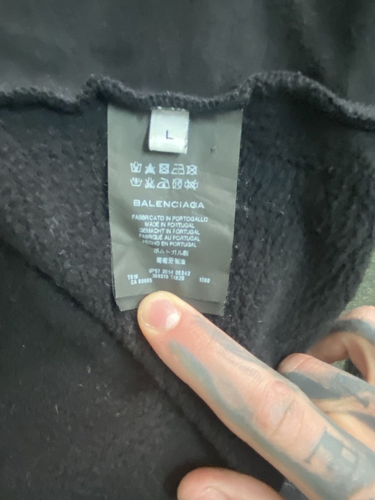 Balenciaga SS2014 Balenciaga Black and Grey Bomber Jacket Size Large Size US L / EU 52-54 / 3 - 5 Thumbnail