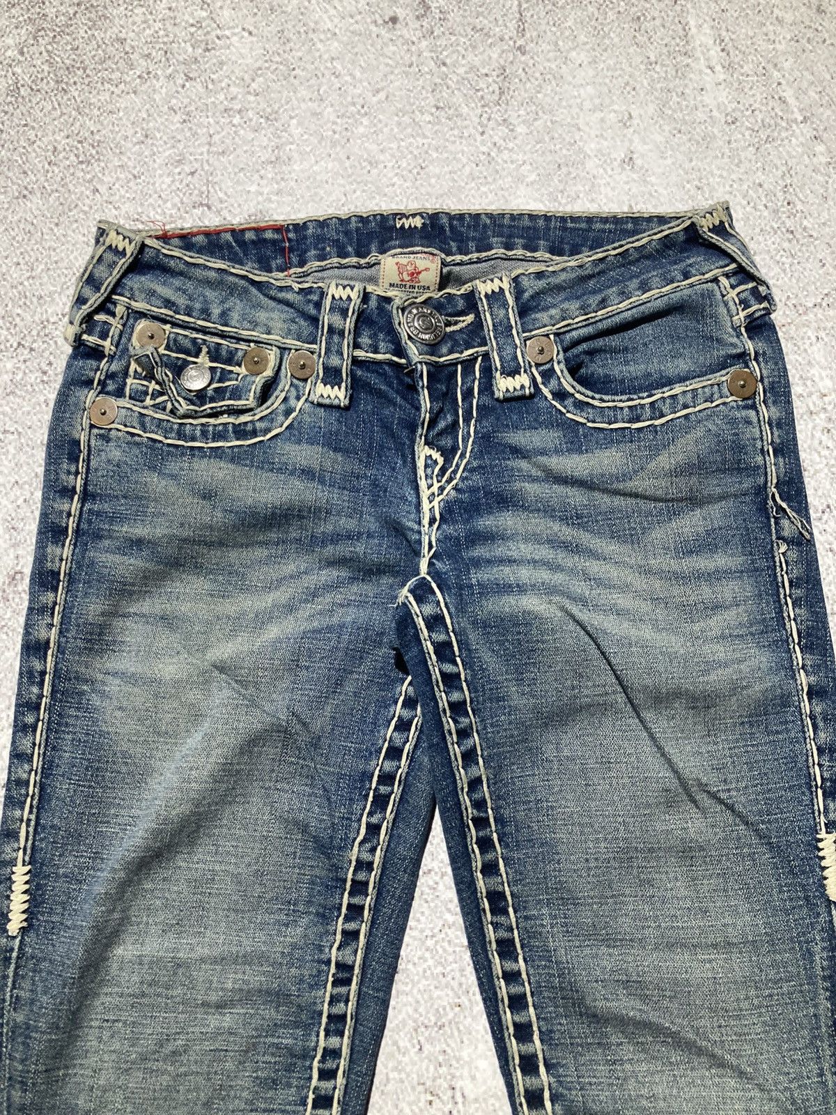 True Religion Vintage True Religion USA Bootcut Flared Denim Jeans Blue Size US 28 / EU 44 - 13 Thumbnail