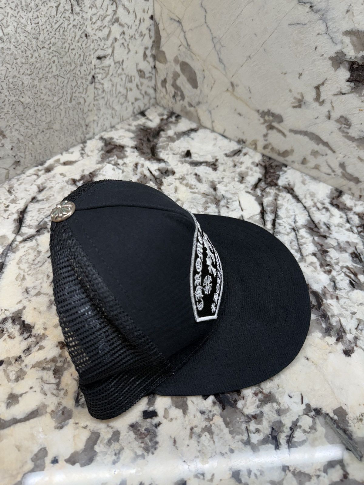 Chrome Hearts Chrome Hearts King Taco Patch Trucker Hat Black White Size ONE SIZE - 4 Thumbnail