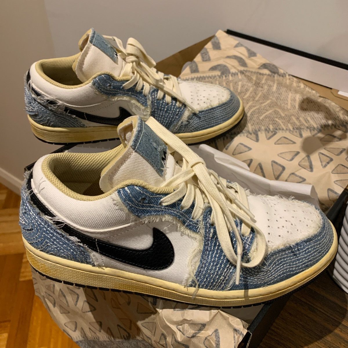 Jordan Brand Jordan 1 low sashiko denim Size US 7 / EU 40 - 6 Thumbnail