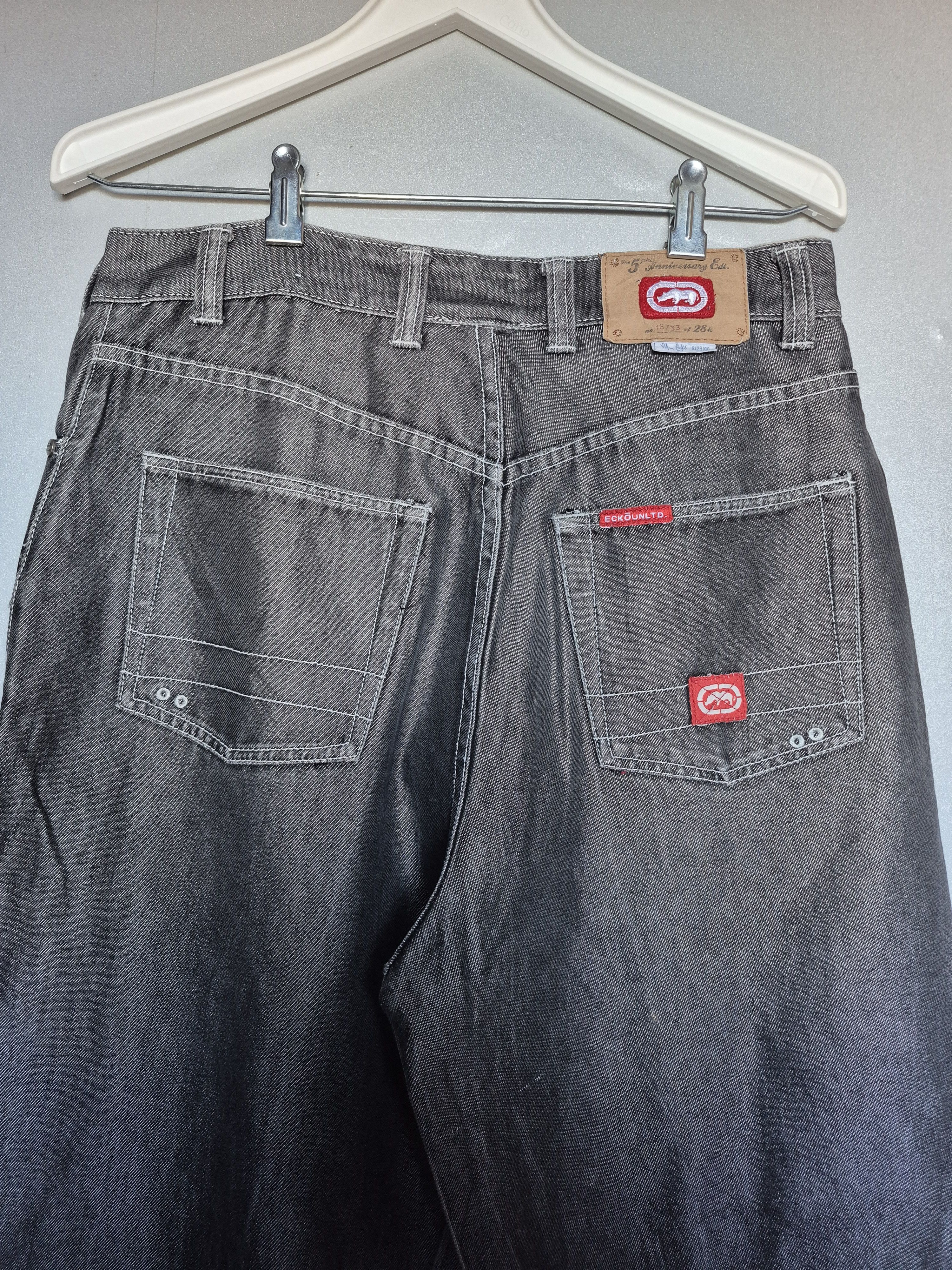 Ecko Unltd. Ecko Unltd jeans silver metallic baggy pants Y2K 5th An Size US 26 / EU 42 - 14 Thumbnail