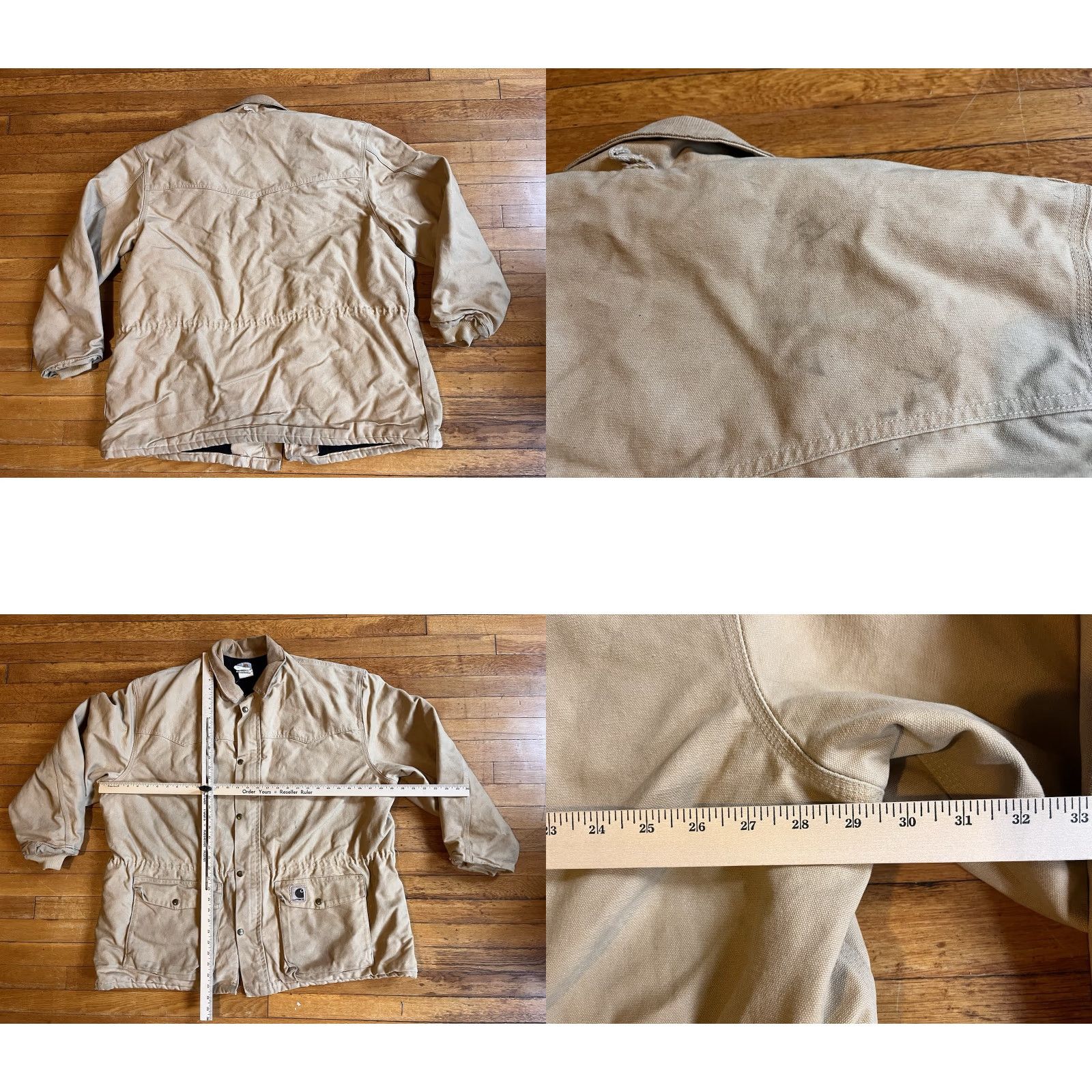Carhartt VINTAGE Carhartt C08 WET Quilt Lined Chore Coat Men’s 2XL Beige Duck Canvas USA WET C08 Grunge Outdoor Retro USA Mens Size US XXL / EU 58 / 5 - 9 Thumbnail