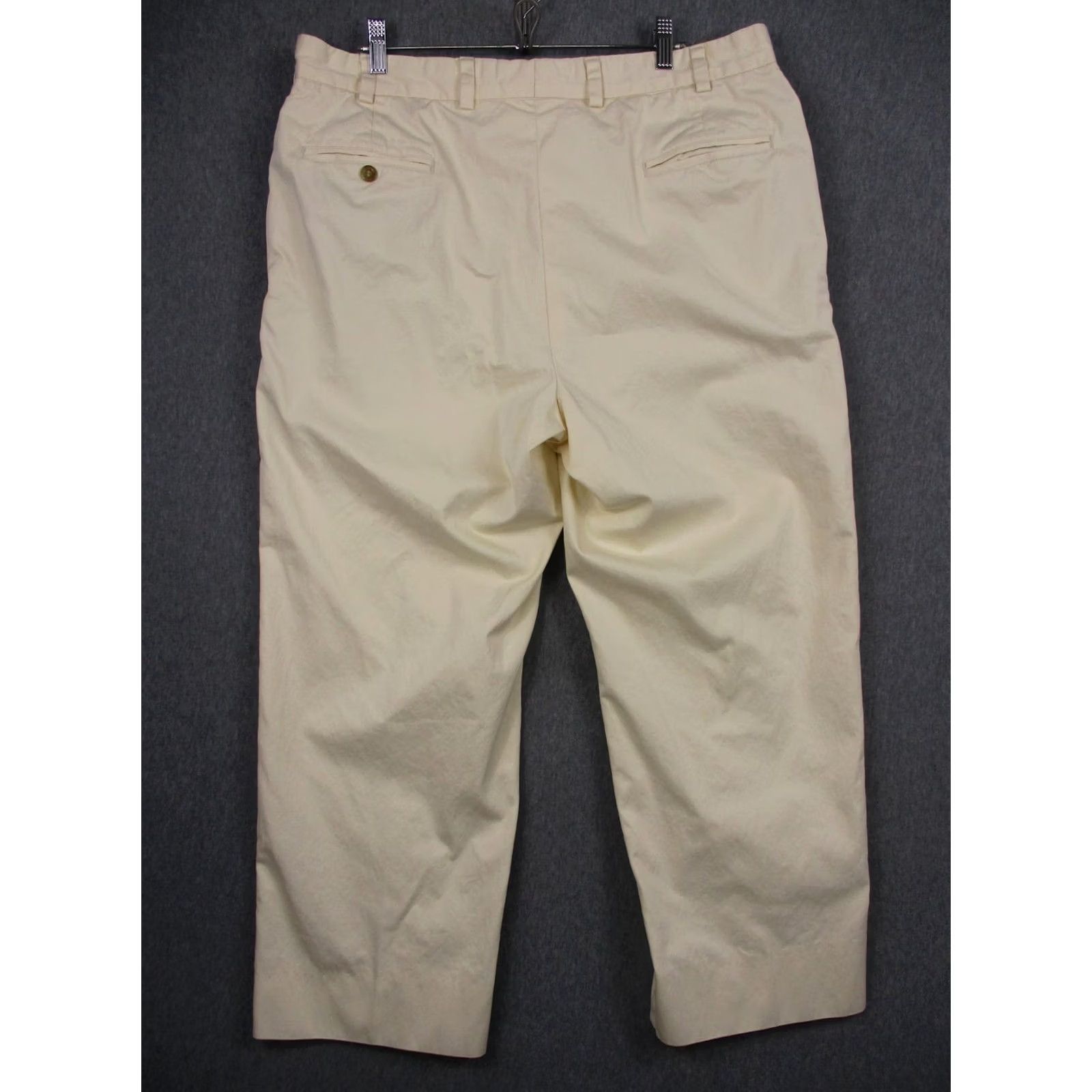 Bills Khakis Bills Khakis M2 Pants Mens 38x27 Beige Flat Front Classic Fit Cotton Pockets Slit Back Buttons USA Size US 38 / EU 54 - 4 Thumbnail