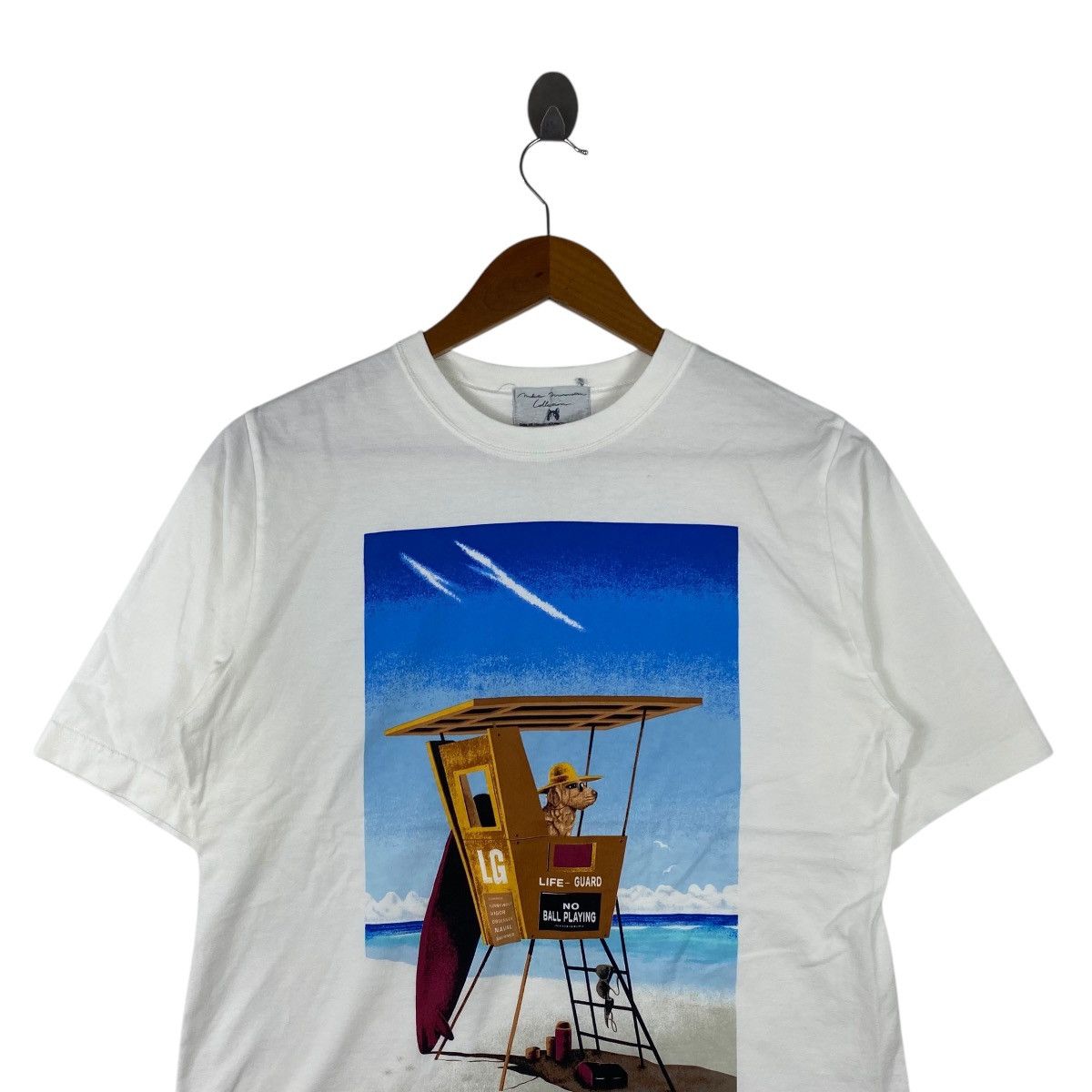 Vintage Vintage MAKOTO MURAMATSU COLLECTION Dog Life Guard Tee Shirt Size L / US 10 / IT 46 - 2 Thumbnail