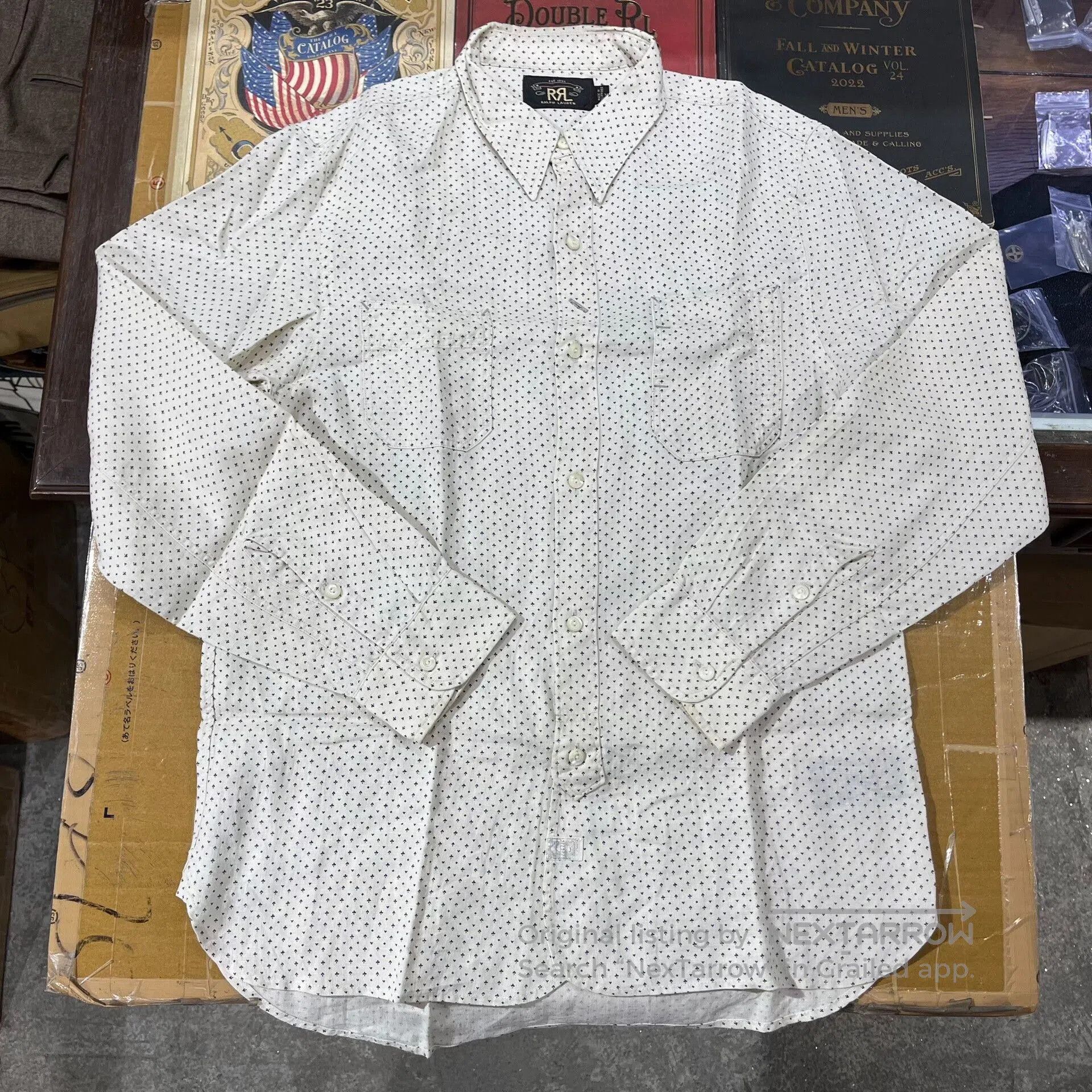 RRL Ralph Lauren polka dot linen shirt by rrl. Size US M / EU 48-50 / 2 - 2 Thumbnail