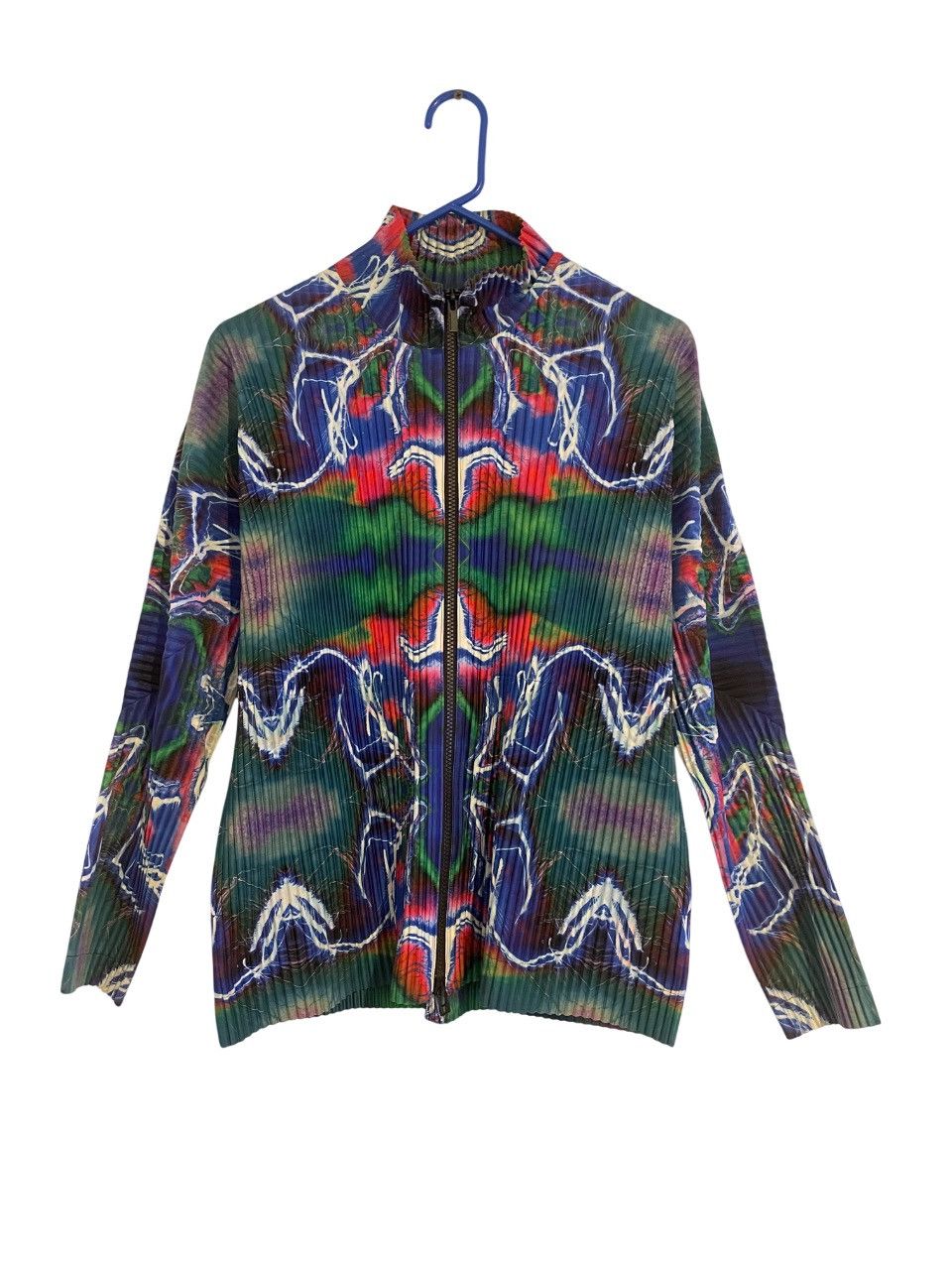 Issey Miyake Issey Miyake Men F/W 14 “Psychedelic” Pleated Track Jacket Size US S / EU 44-46 / 1 - 1 Thumbnail