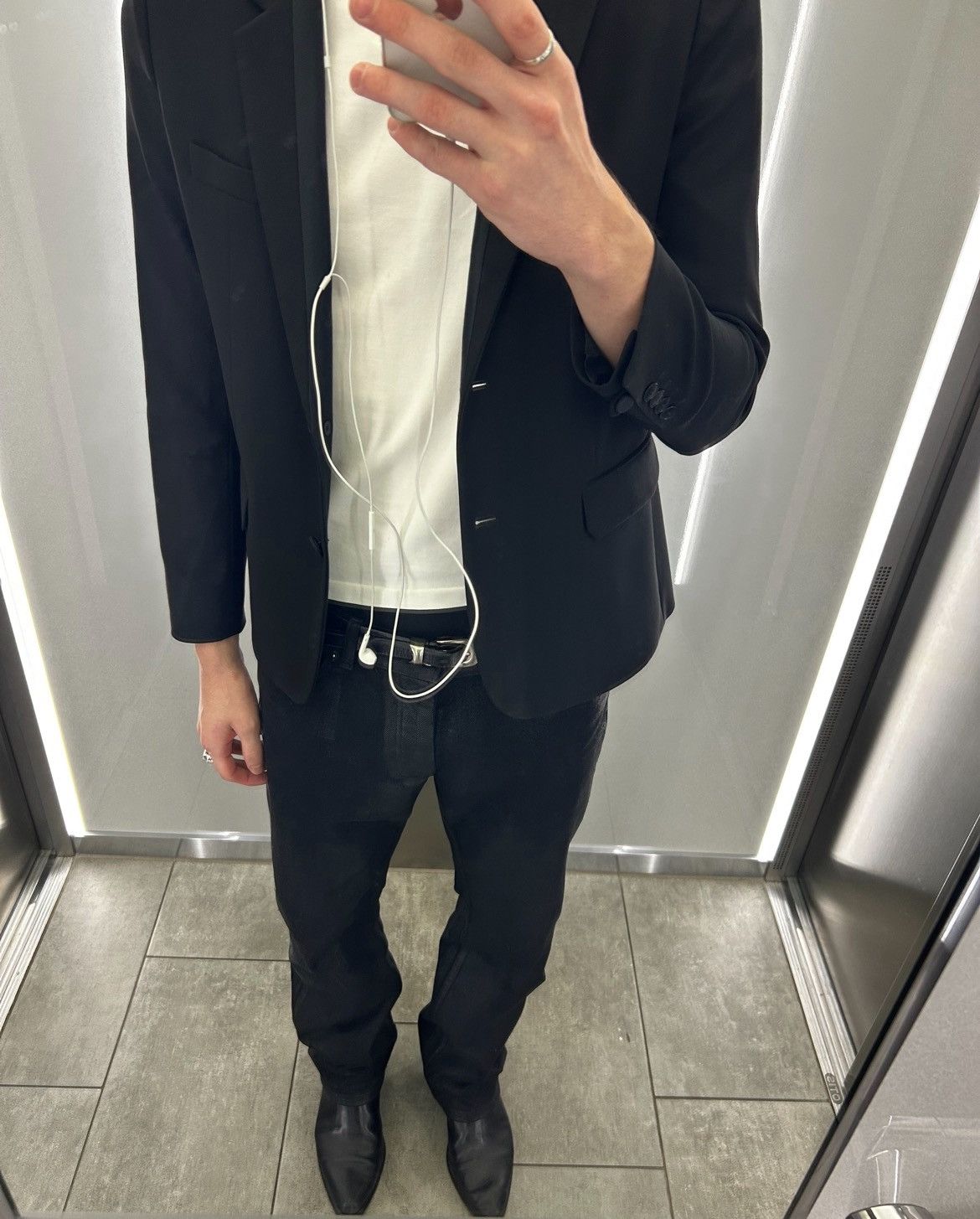 Helmut Lang Helmut Lang Wax-Coated Bootcut Jeans | Grailed