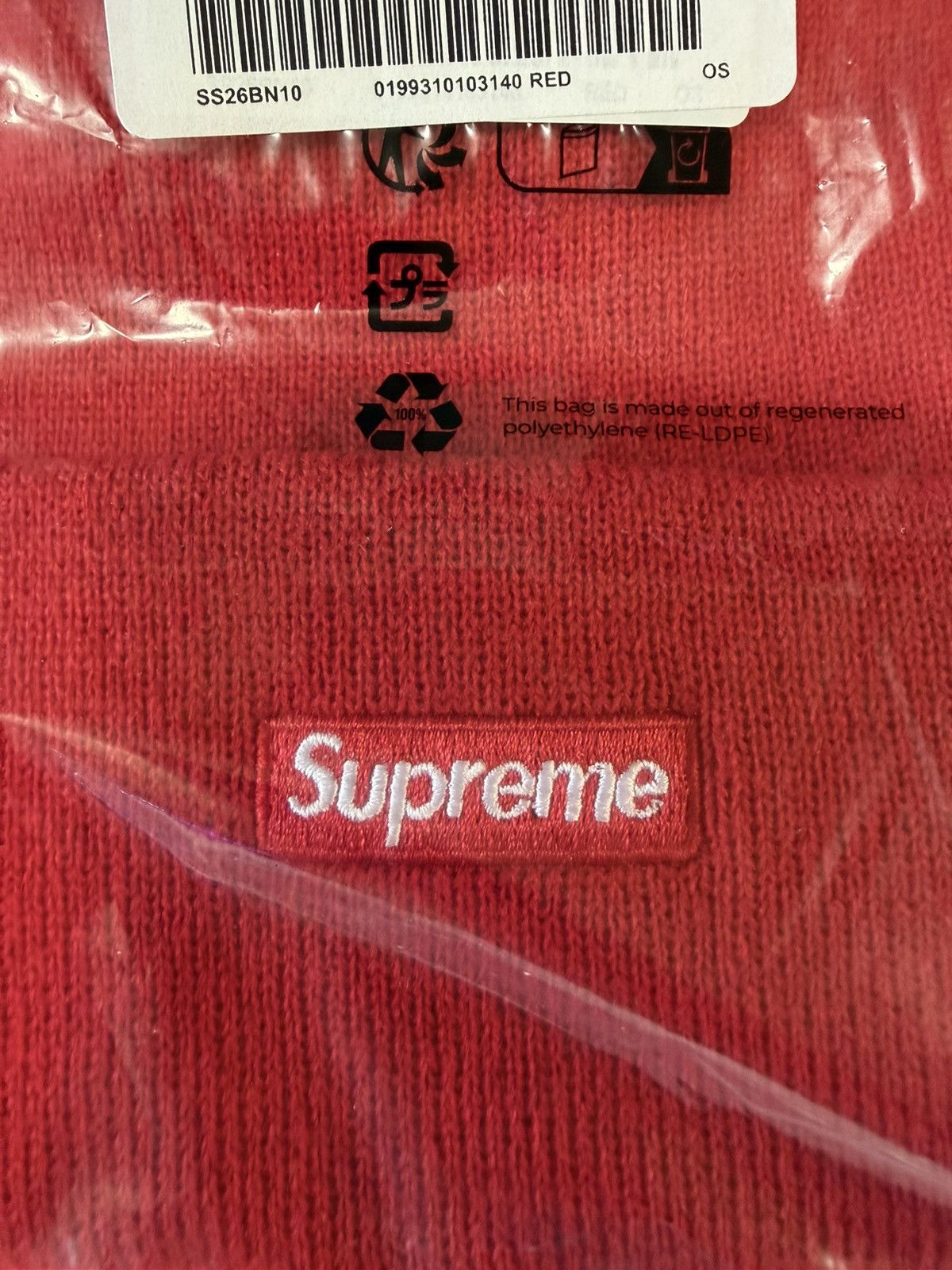 Supreme Supreme Devil S Logo New Era Beanie Brand New Red SS26 Size ONE SIZE - 4 Thumbnail