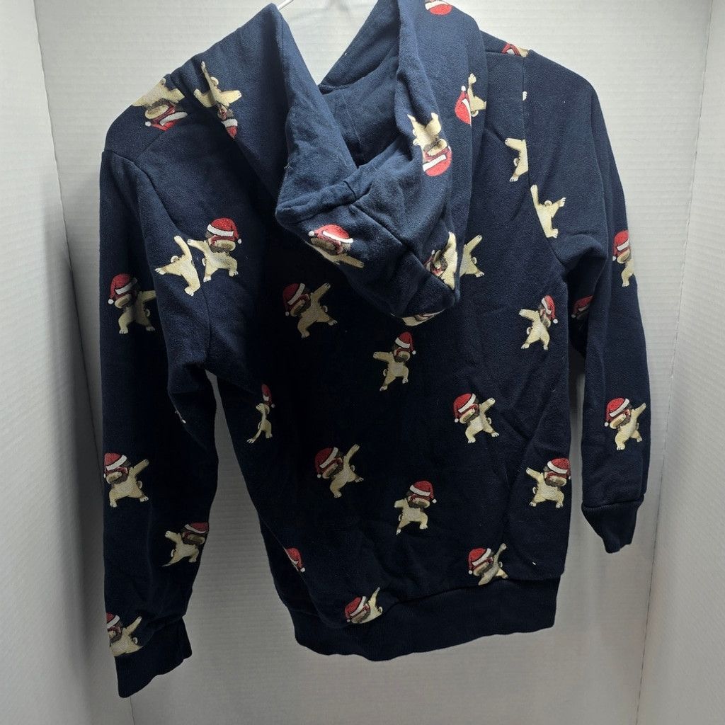 The Unbranded Brand Cactus Navy Blue Hoodie with Dog Design 9/10 Size US M / EU 48-50 / 2 - 6 Thumbnail