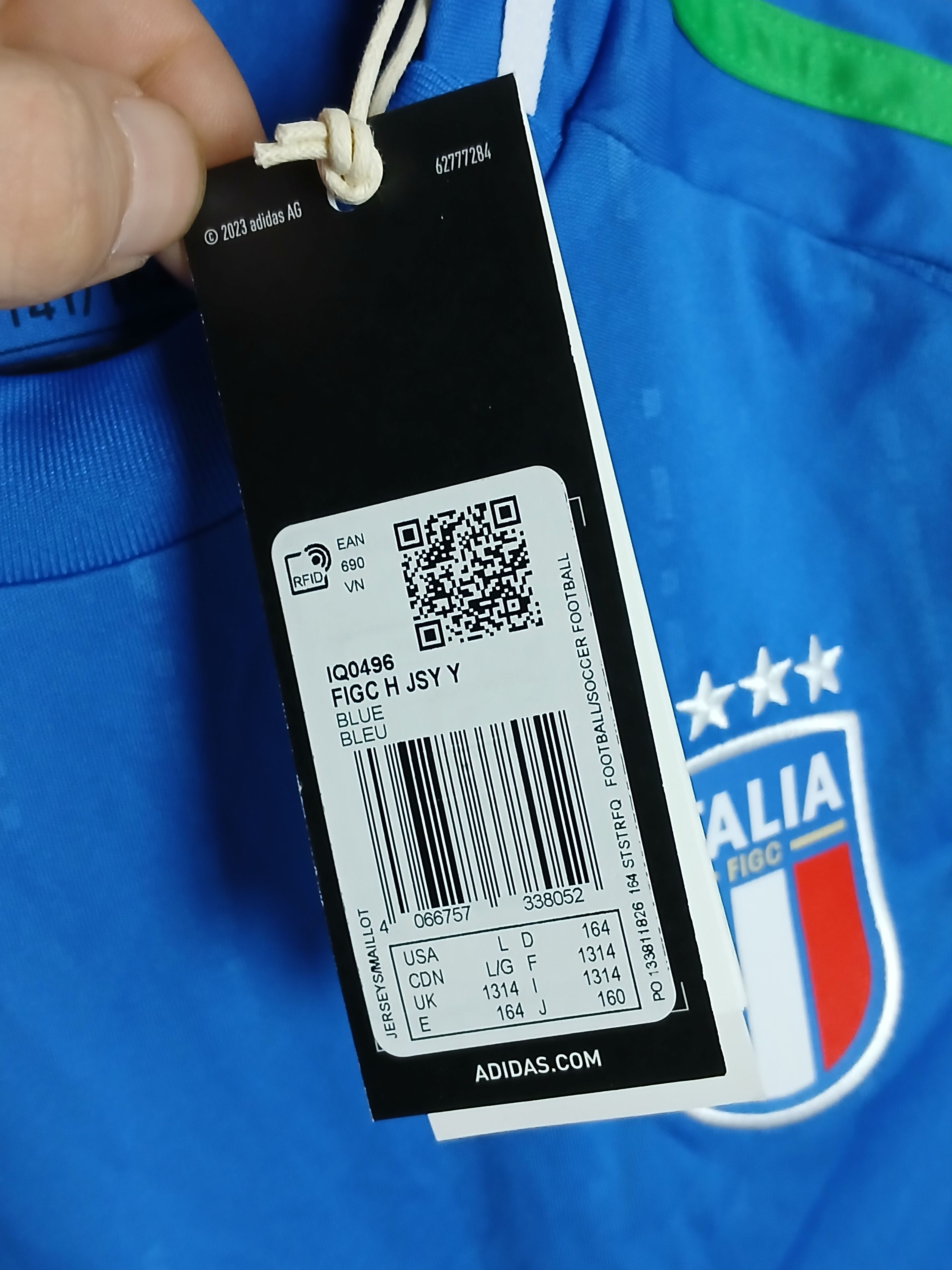 Adidas KIDS Italy National Team 24/25 Home Football Jersey T-Shirt Size US S / EU 44-46 / 1 - 11 Thumbnail