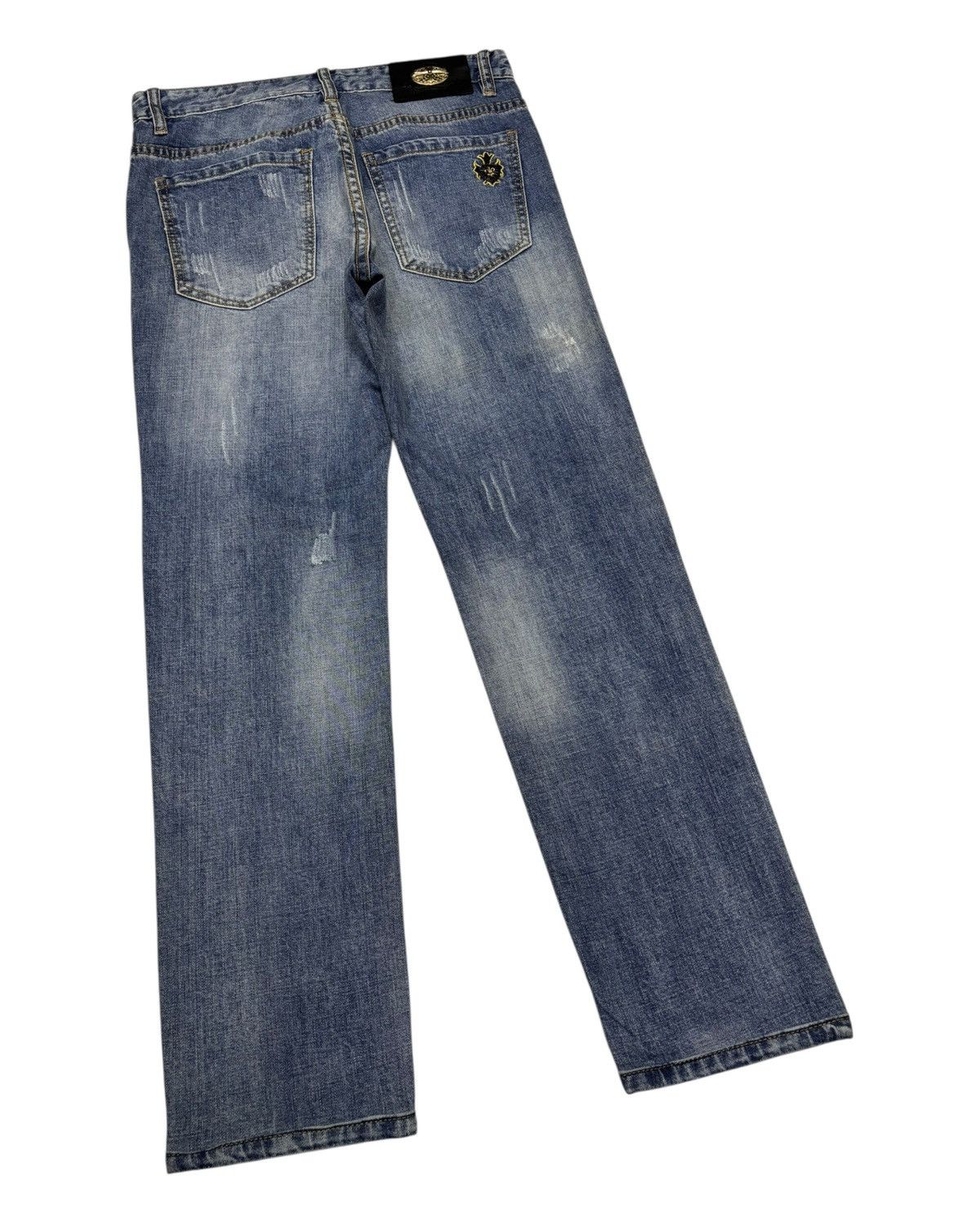 4GSELLER Chrome Hearts Symbol Jeans by Amarone Distressed Denim Size US 30 / EU 46 - 7 Thumbnail