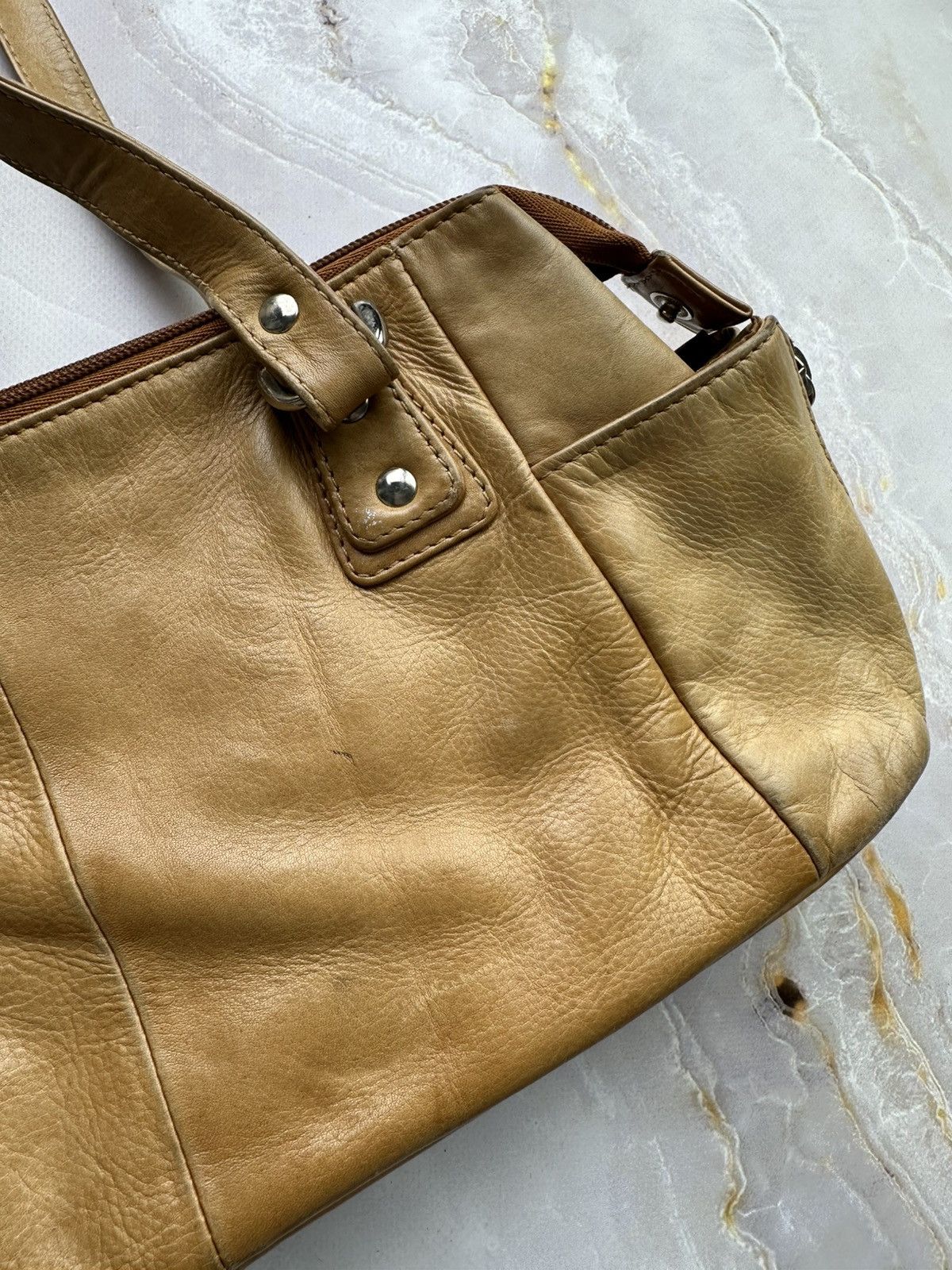 Japanese Brand Vintage Leather Shoulder Bag Size ONE SIZE - 3 Thumbnail