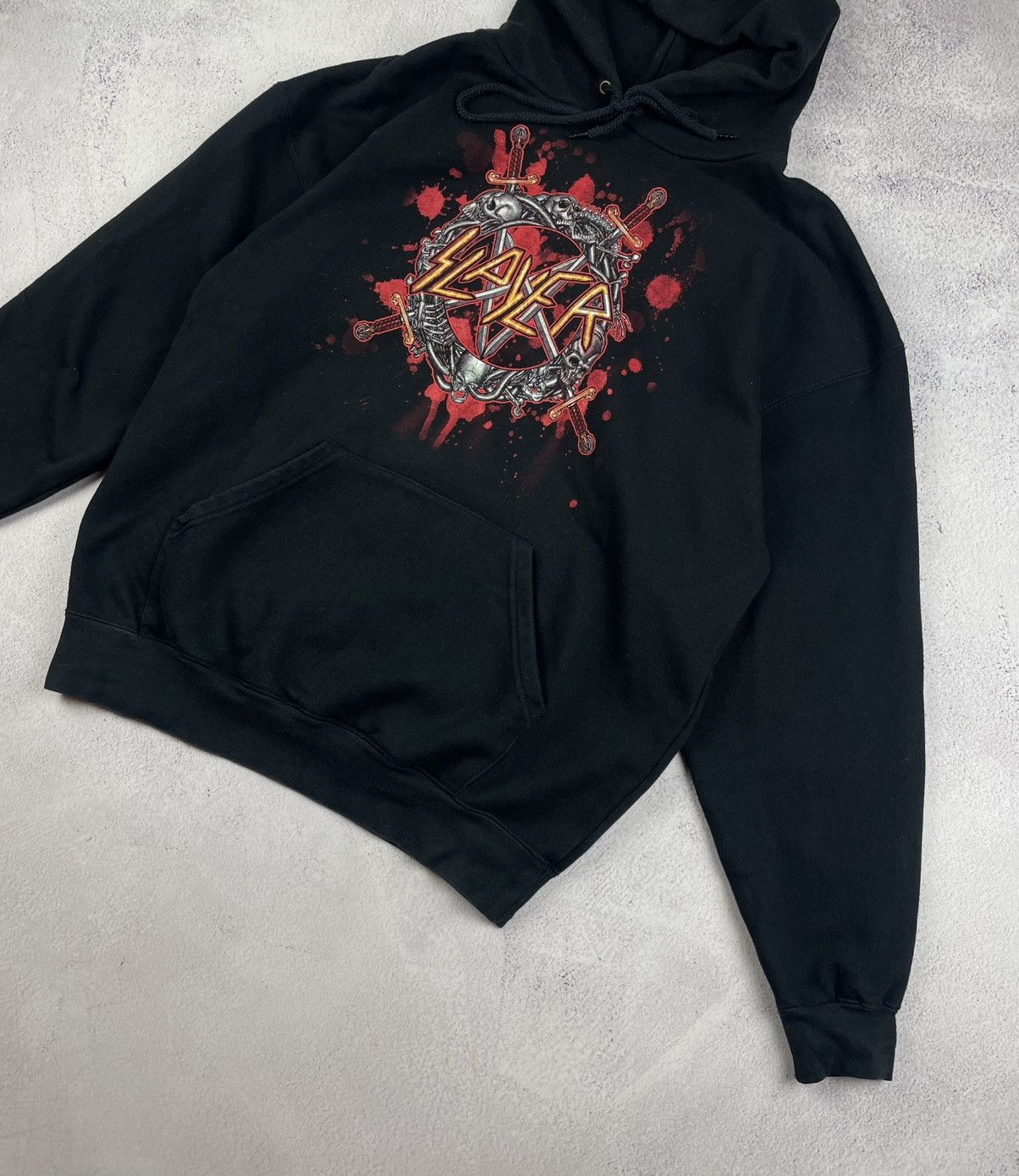 Slayer Vintage Slayer Hoodie Black L Front & Back Print Metal Band Size US L / EU 52-54 / 3 - 2 Thumbnail