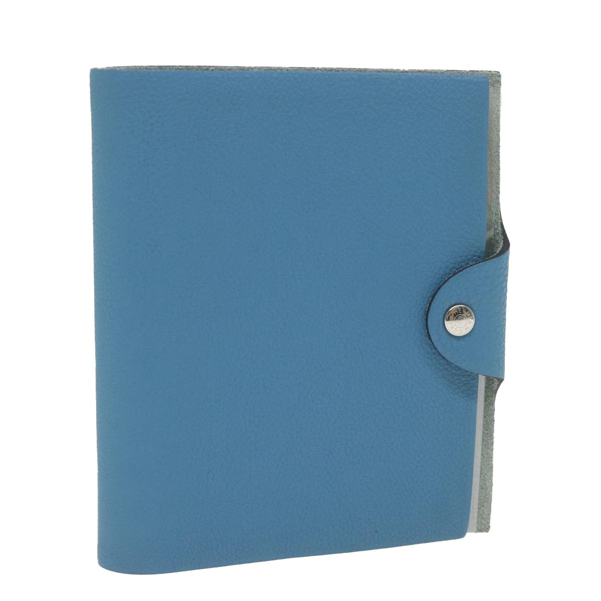 image of Hermes Yuris Pm Day Planner Cover Leather Blue Auth Ar11070, Women's