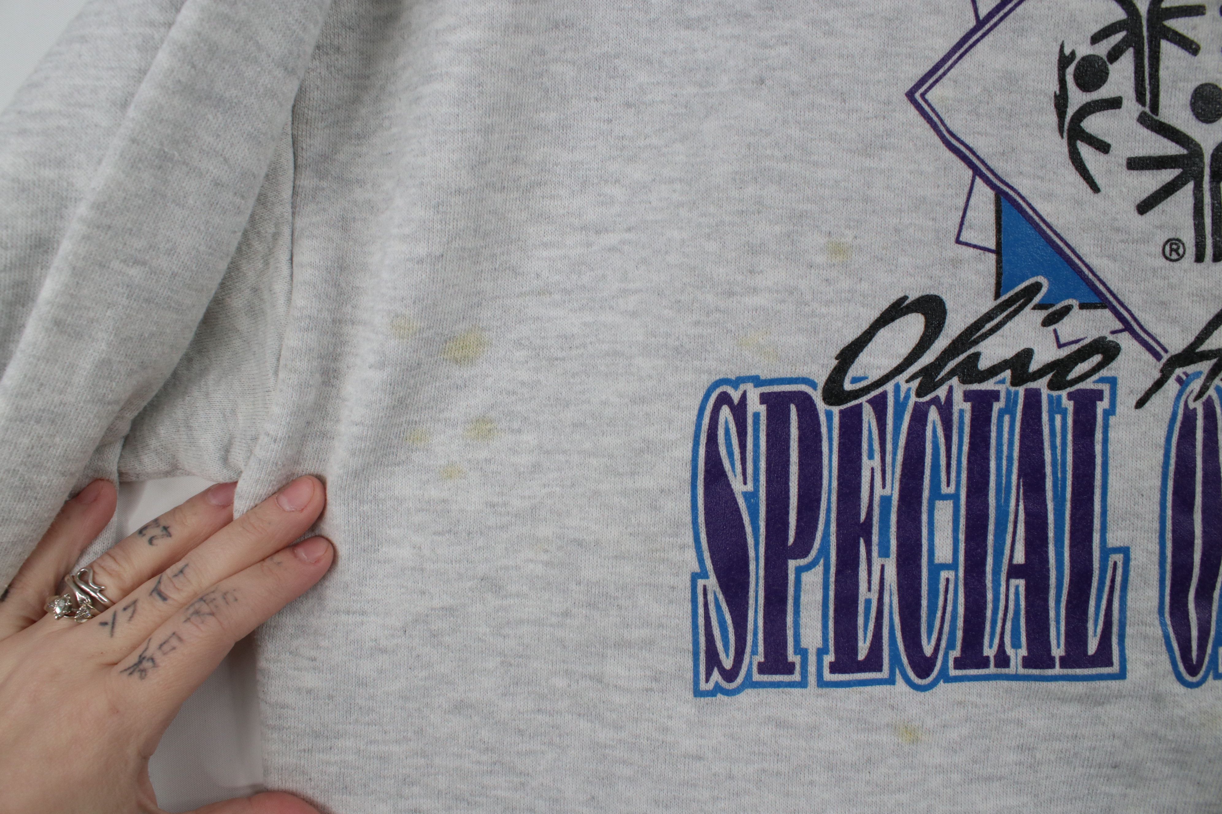 Vintage Vintage 90s Spell Out Special Olympics Ohio Sweatshirt Gray Size US XL / EU 56 / 4 - 5 Thumbnail