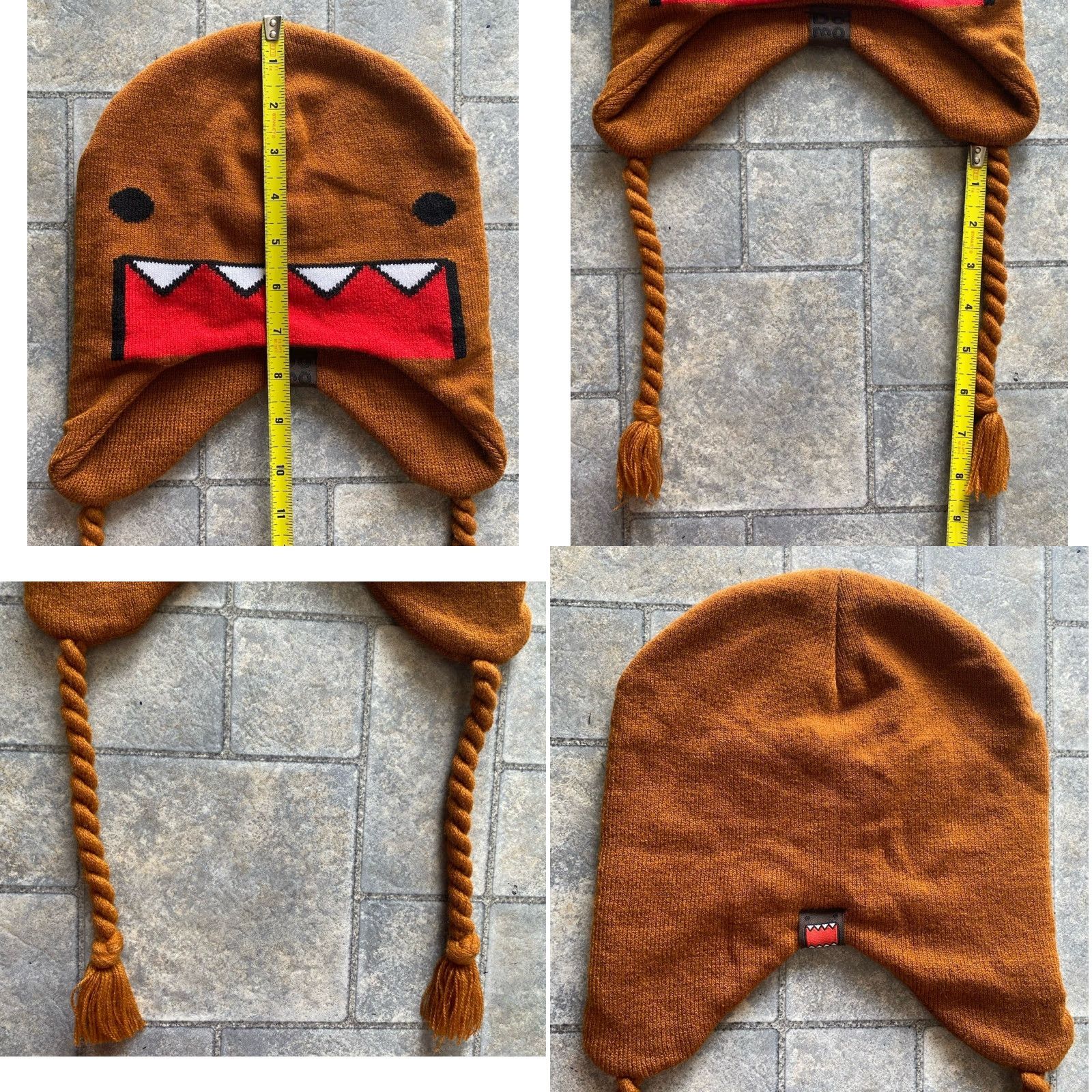 Vintage VINTAGE 2012 DOMO Beanie Winter Hat Brown One Size Men Mens One Size Brown Winter Beanie DOMO Hat Size ONE SIZE - 8 Thumbnail
