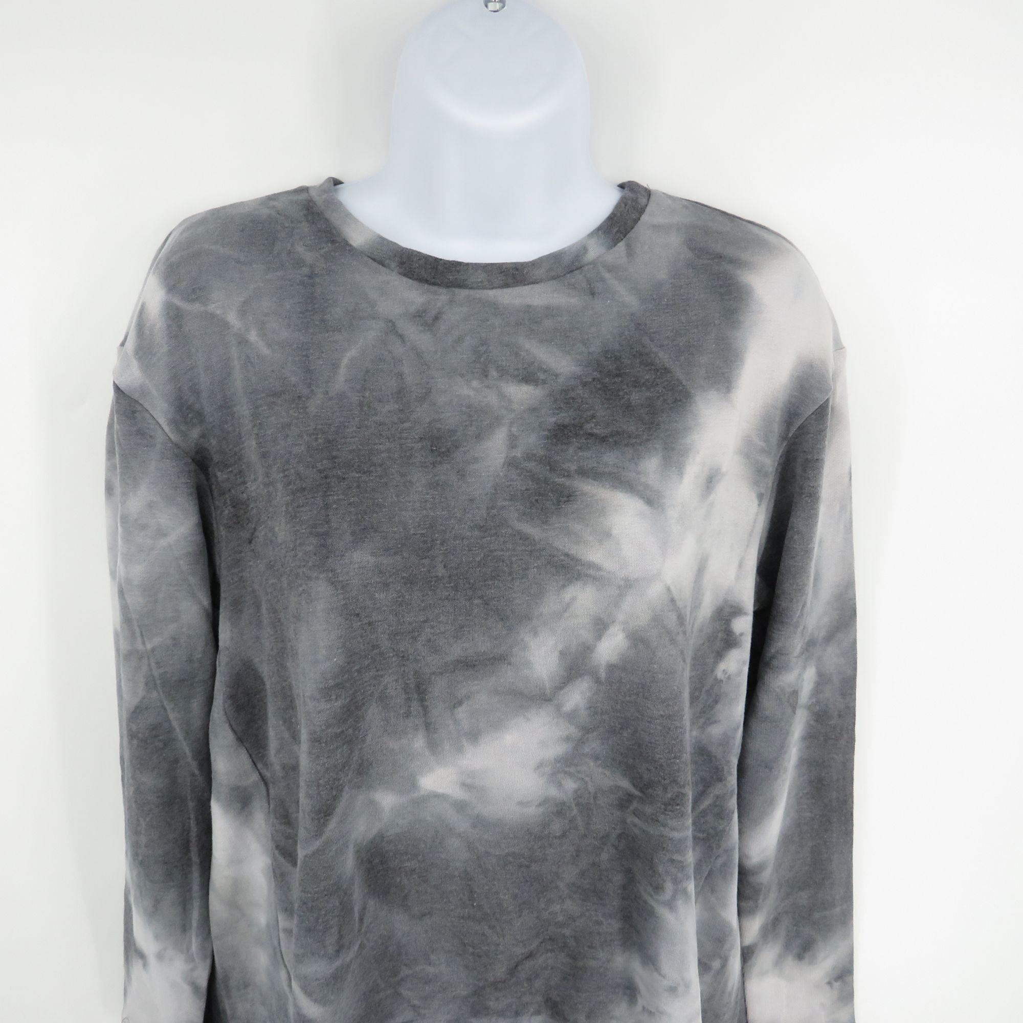 Other Tie-Dye Long Sleeve Shirt Grey & White Round Neck Womens Sma Size S / US 4 / IT 40 - 3 Thumbnail