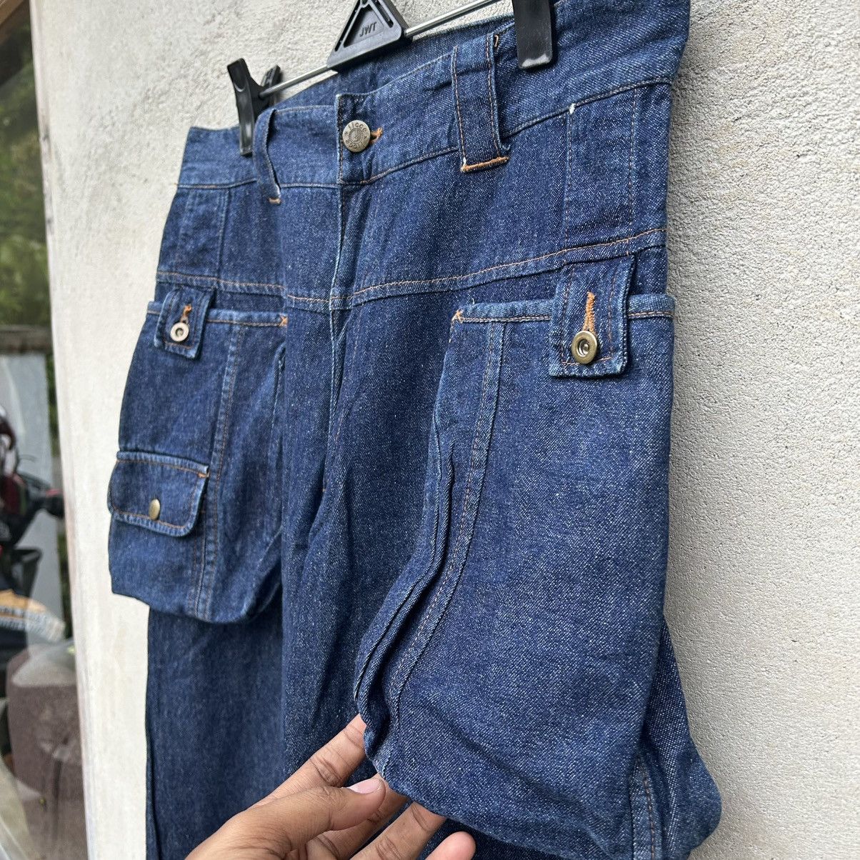 Japanese Brand Vintage Y2k Ficce Big Side Pocket Denim Size US 32 / EU 48 - 4 Thumbnail