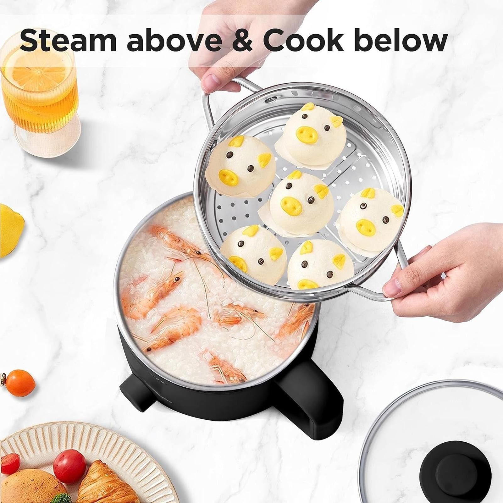 Other Topwit 1.2L Electric Hot Pot for Cooking, Non-Stick Size ONE SIZE - 8 Thumbnail