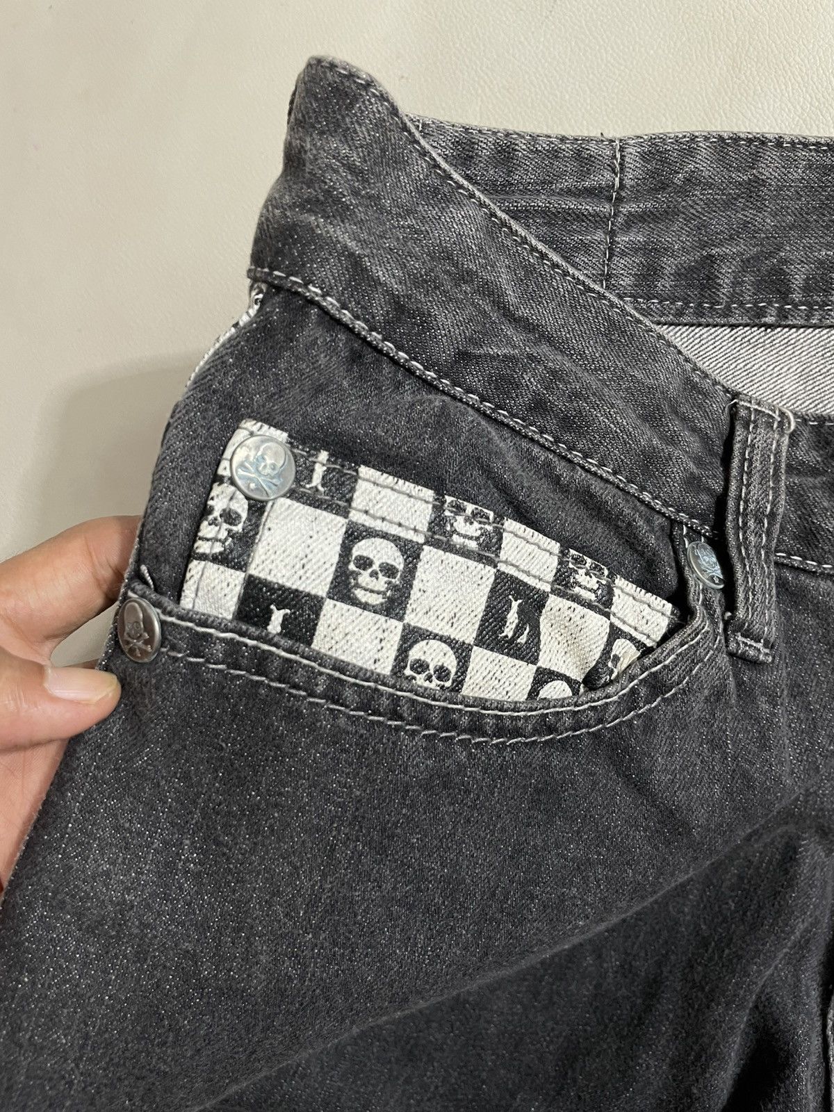 Wildlife Gothic jeans skull washed ifsix lgb kmrii style